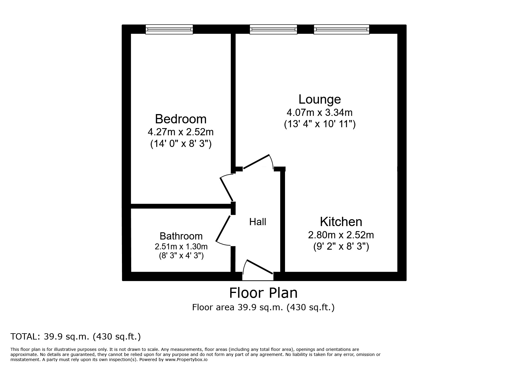 Floorplan of 1 bedroom  Flat for sale, Barking Road, London, E13