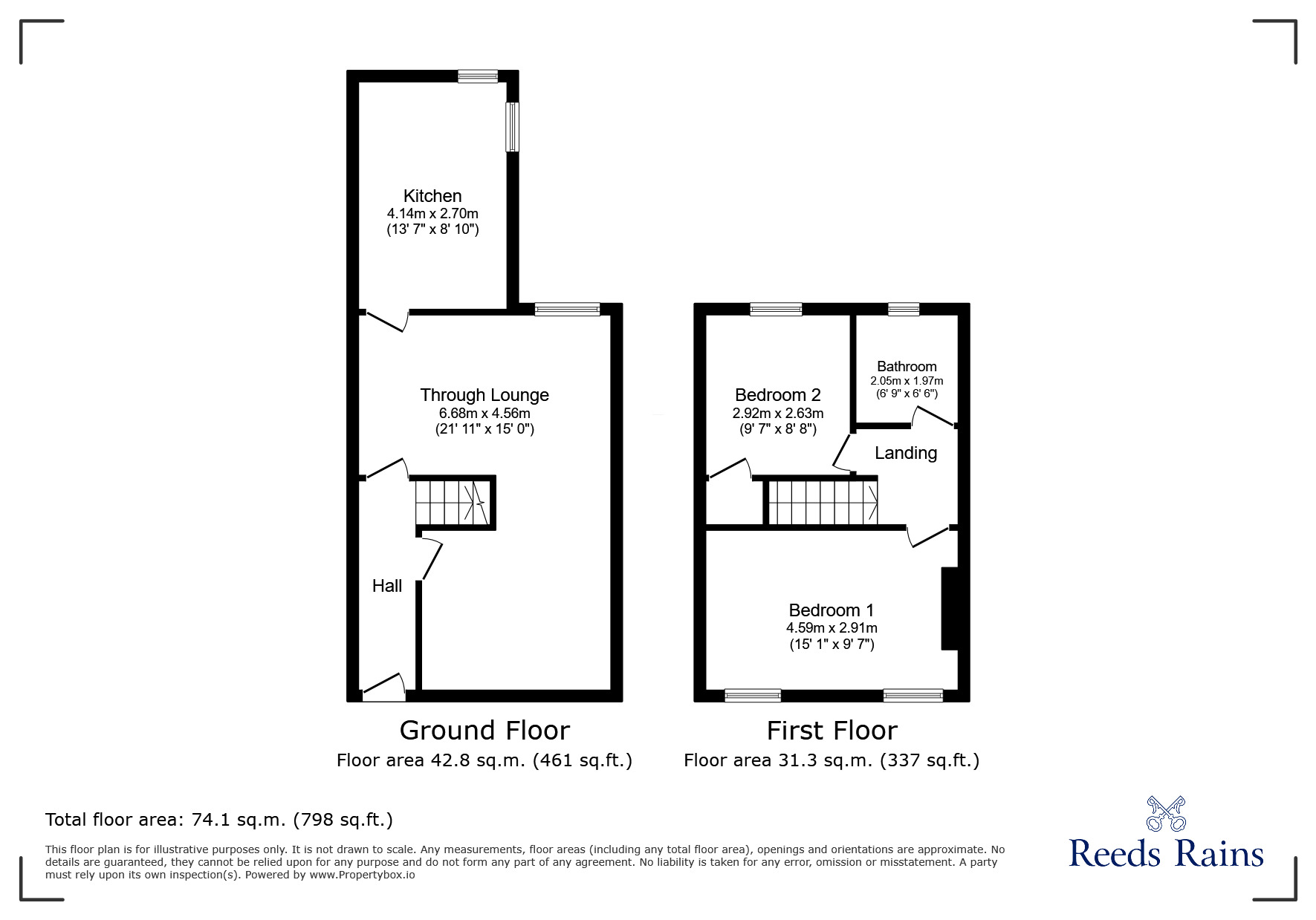 Floorplan of 2 bedroom Mid Terrace House for sale, Ingal Road, London, E13