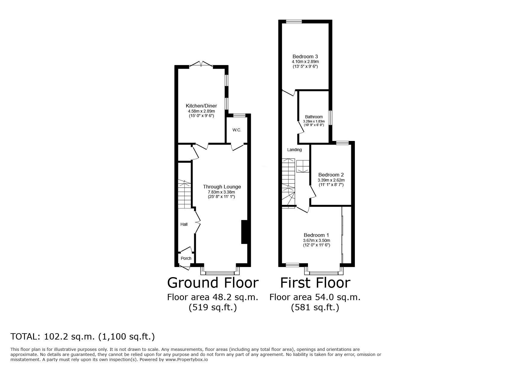 Floorplan of 3 bedroom Mid Terrace House for sale, Chandler Avenue, London, E16