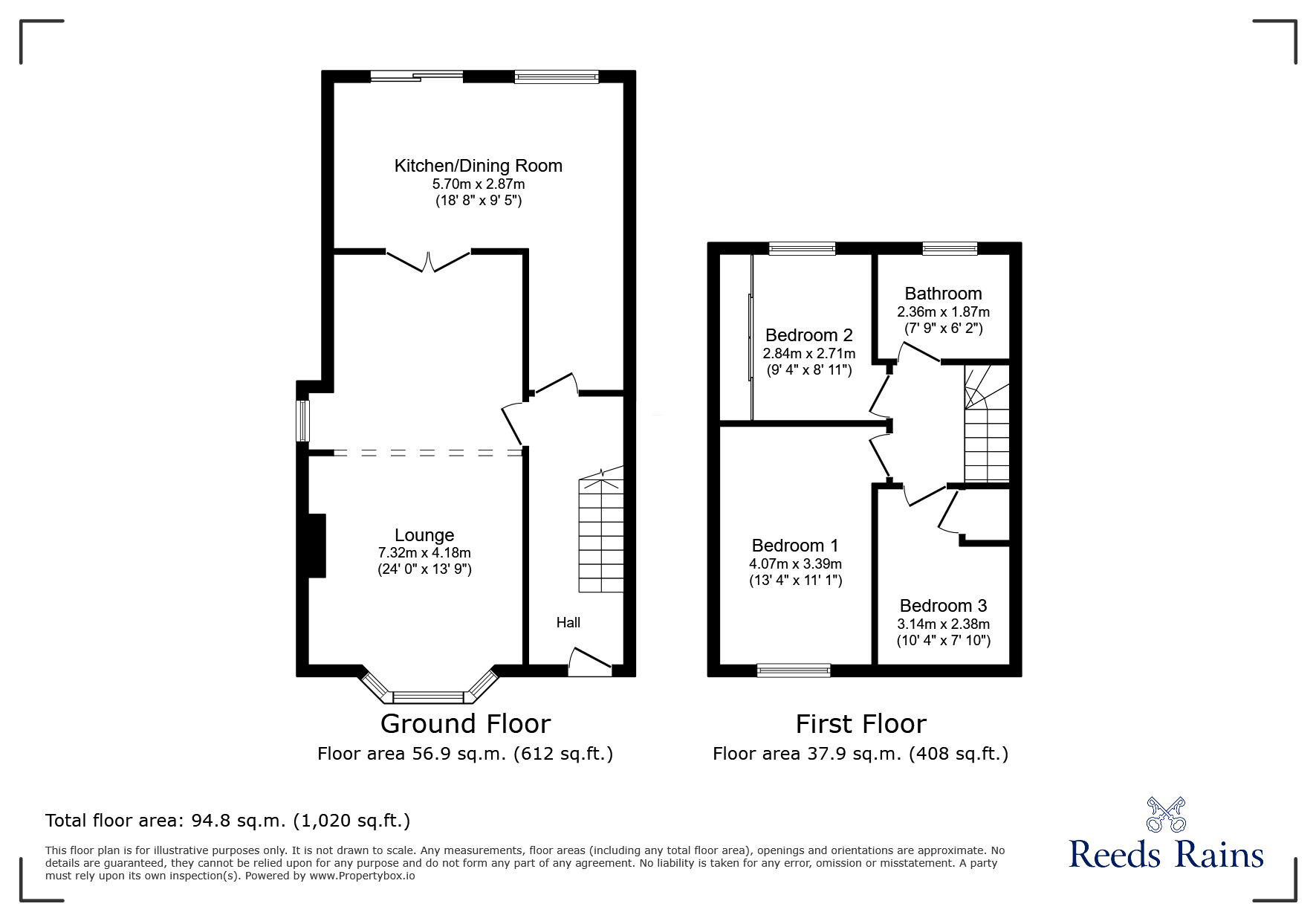 Floorplan of 3 bedroom Semi Detached House for sale, Haskard Road, Dagenham, RM9