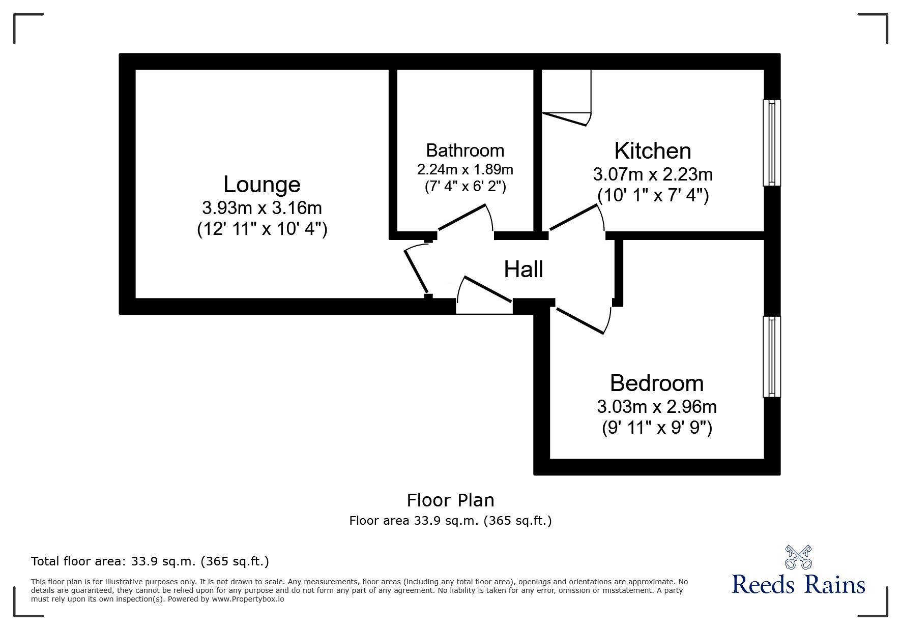 Floorplan of 1 bedroom  Flat for sale, Turnstone Close, London, E13