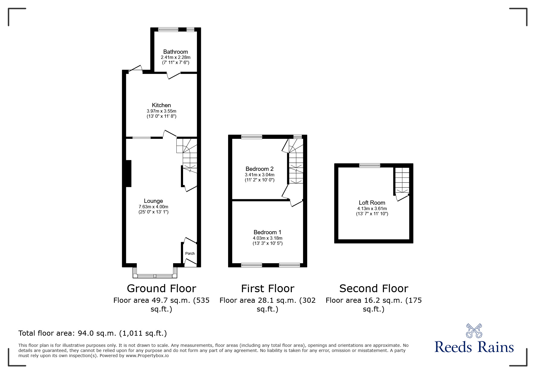 Floorplan of 2 bedroom Mid Terrace House for sale, Humberstone Road, London, E13