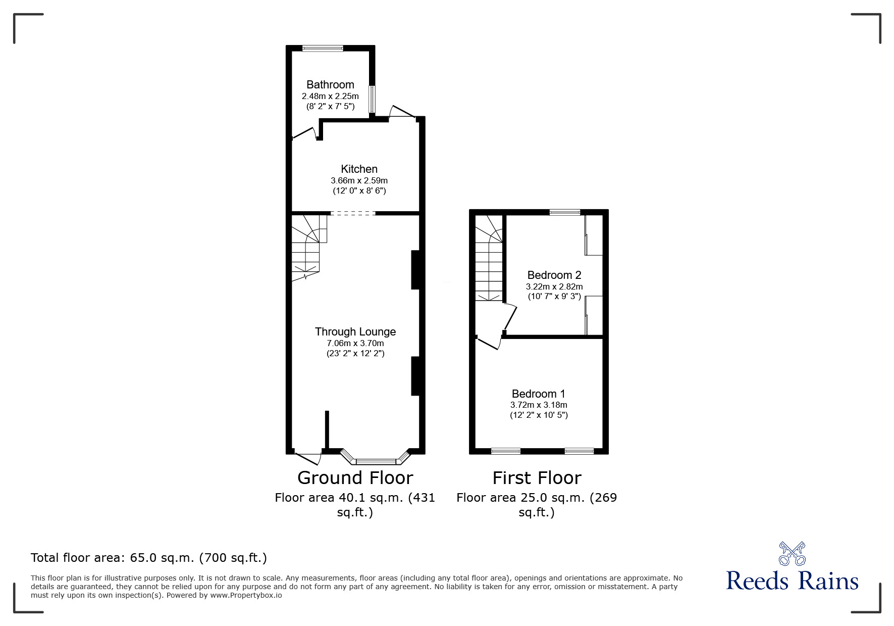 Floorplan of 2 bedroom Mid Terrace House for sale, Holness Road, London, E15