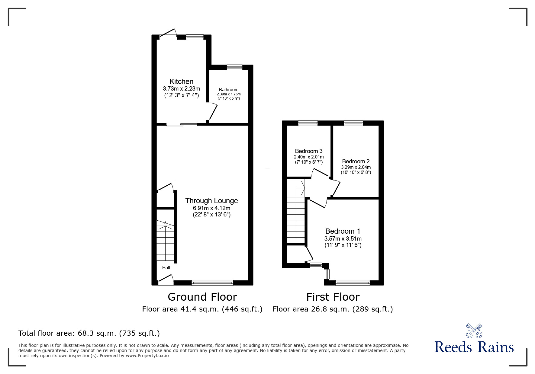 Floorplan of 3 bedroom Semi Detached House for sale, Third Avenue, Dagenham, RM10