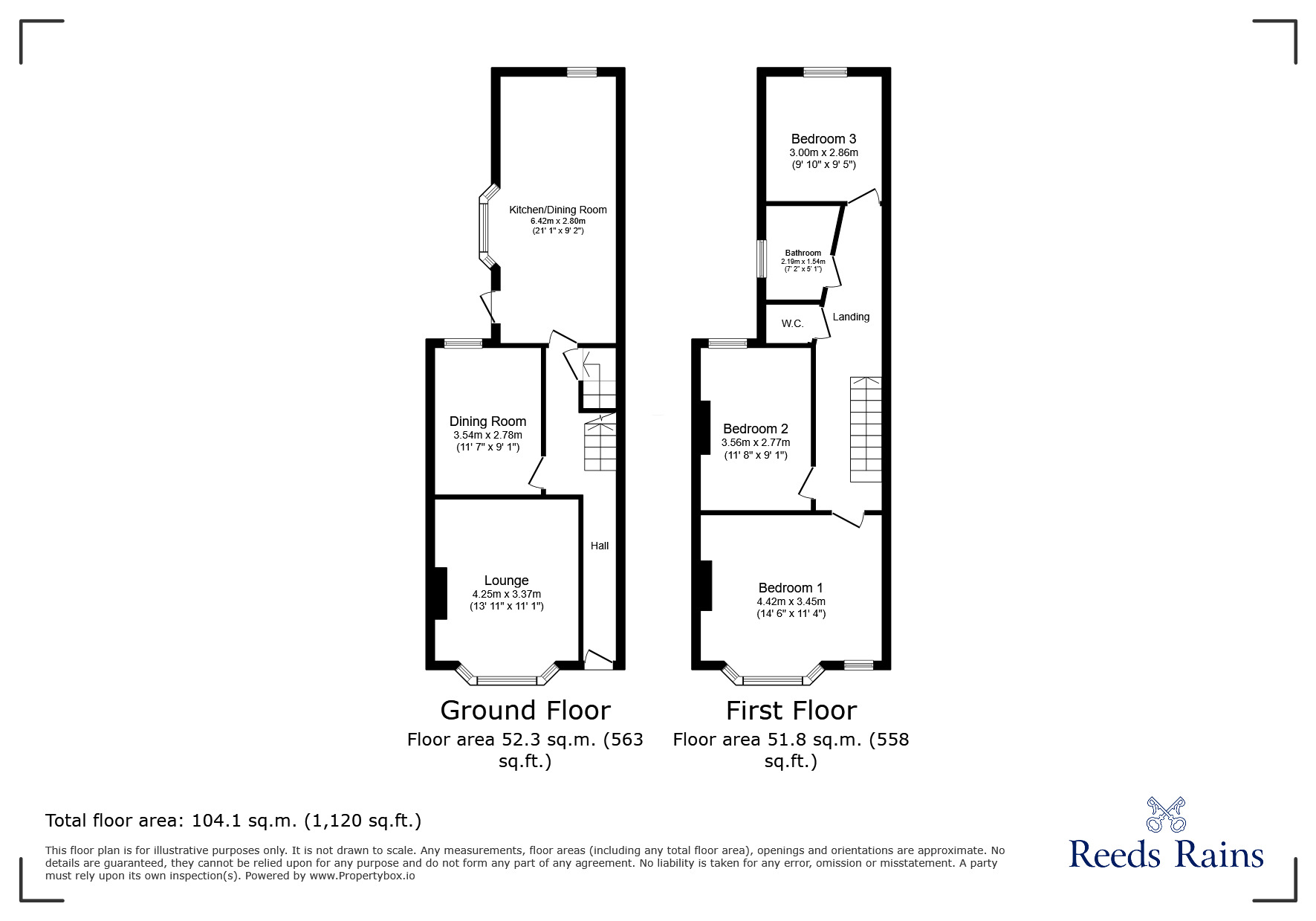 Floorplan of 3 bedroom End Terrace House for sale, Whitfield Road, London, E6