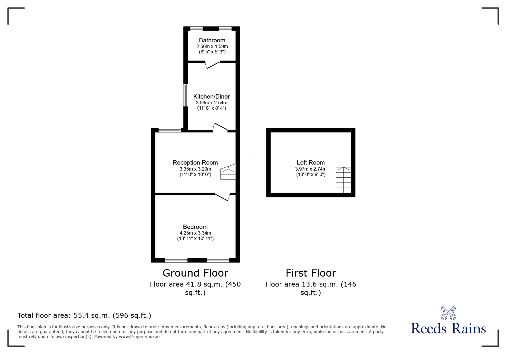 Floorplan of 1 bedroom  Flat for sale, Compton Avenue, London, E6
