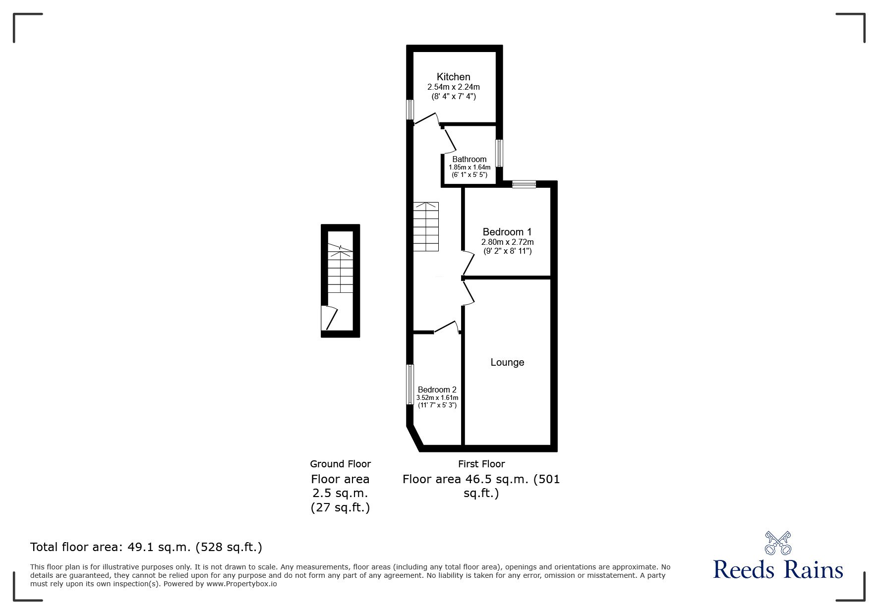 Floorplan of 2 bedroom  Flat for sale, Alexandra Street, London, E16