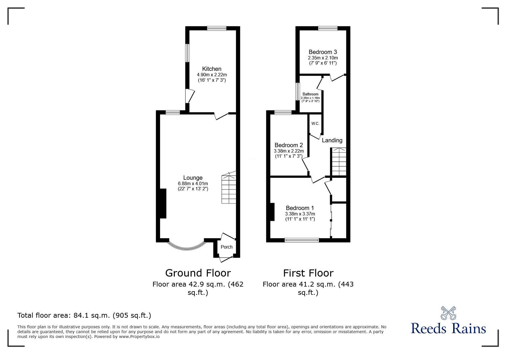 Floorplan of 3 bedroom Mid Terrace House for sale, Kingsland Road, London, E13