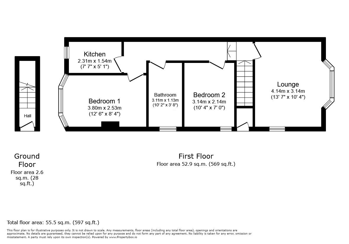 Floorplan of 2 bedroom Flat for sale, Chadwin Road, London, E13