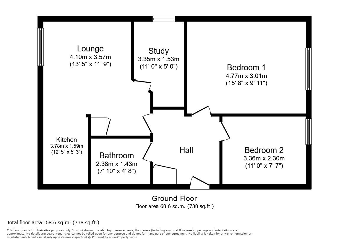 Floorplan of 2 bedroom Flat for sale, Romford Road, London, E7
