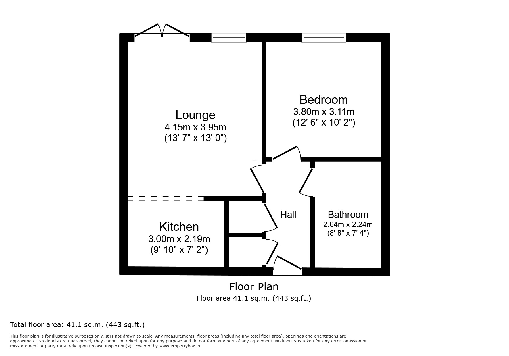Floorplan of 1 bedroom Flat for sale, Umbriel Place, London, E13