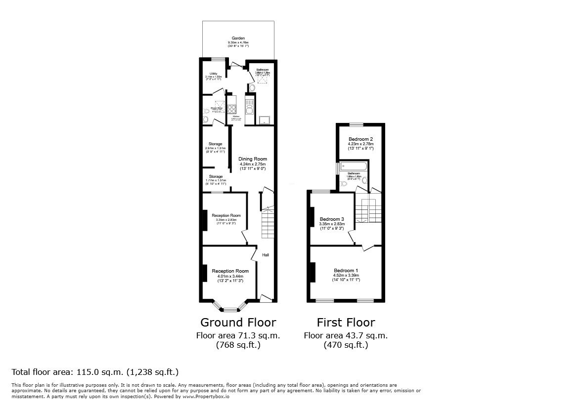 Floorplan of 3 bedroom Mid Terrace House for sale, Plashet Road, London, E13