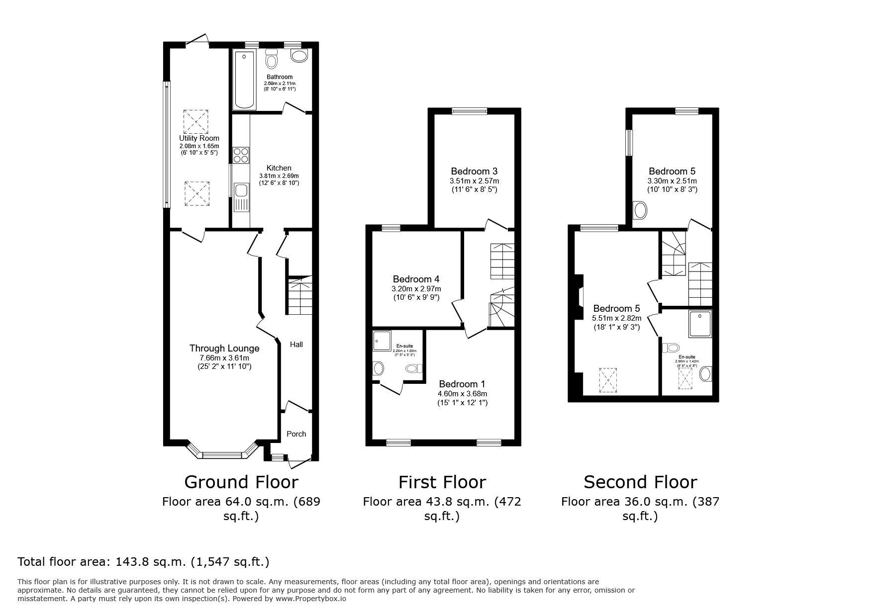 Floorplan of 5 bedroom Mid Terrace House for sale, Caistor Park Road, London, E15