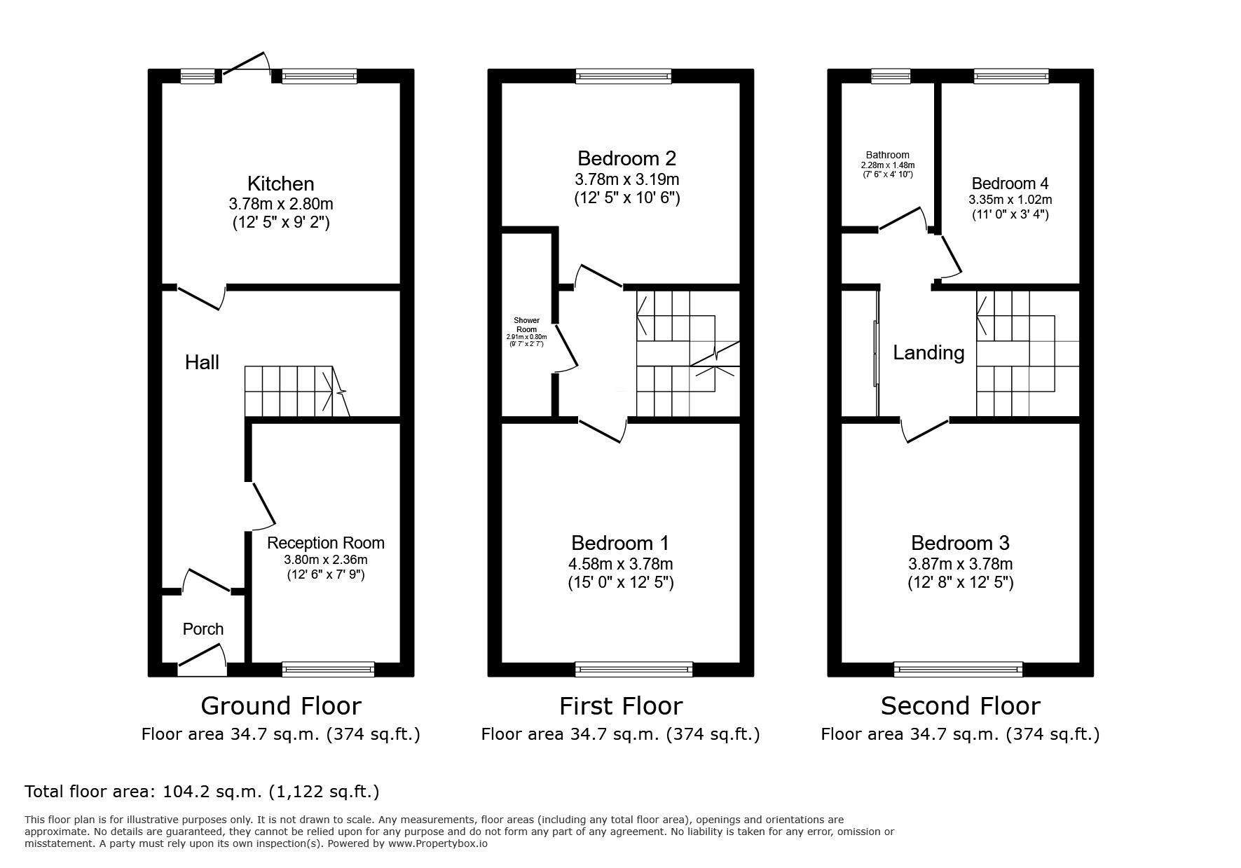 Floorplan of 4 bedroom End Terrace House for sale, Atkinson Road, London, E16