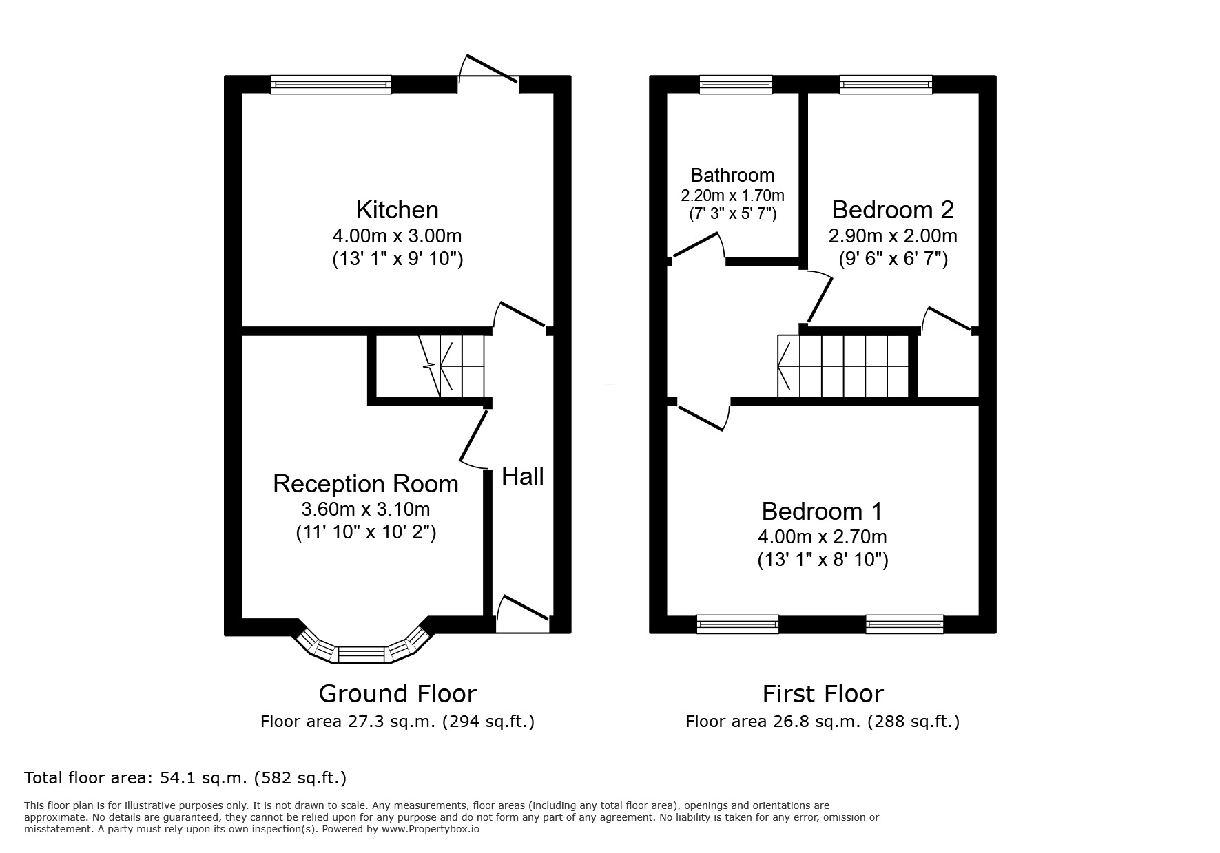 Floorplan of 2 bedroom Mid Terrace House for sale, Croydon Road, London, E13