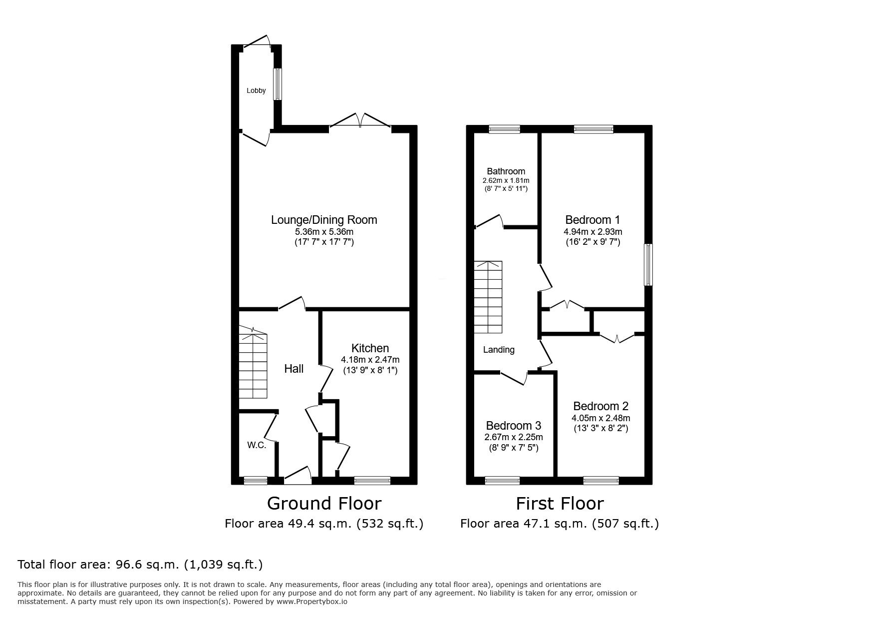 Floorplan of 3 bedroom End Terrace House for sale, Exning Road, London, E16