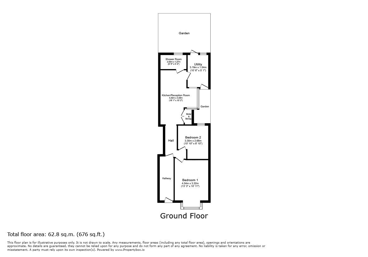 Floorplan of 2 bedroom Flat for sale, Bushey Road, London, E13