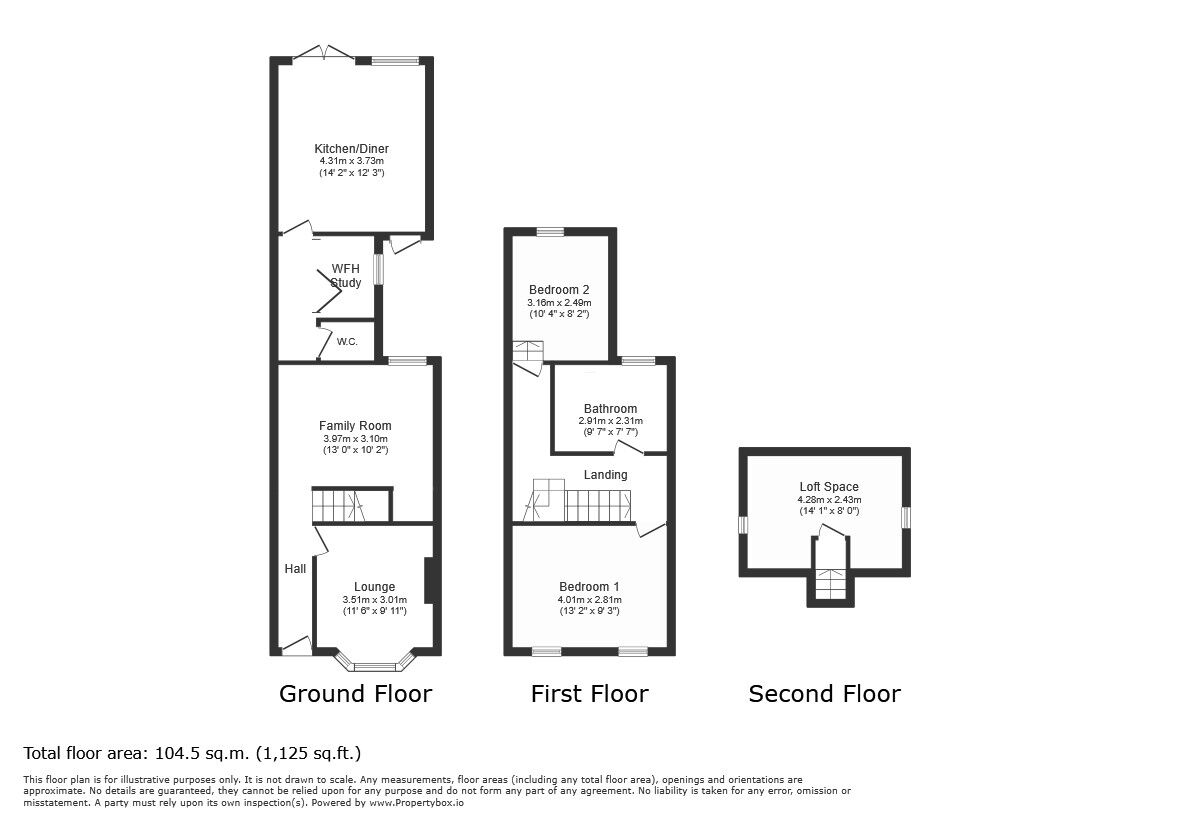 Floorplan of 2 bedroom Mid Terrace House for sale, Chargeable Street, London, E16