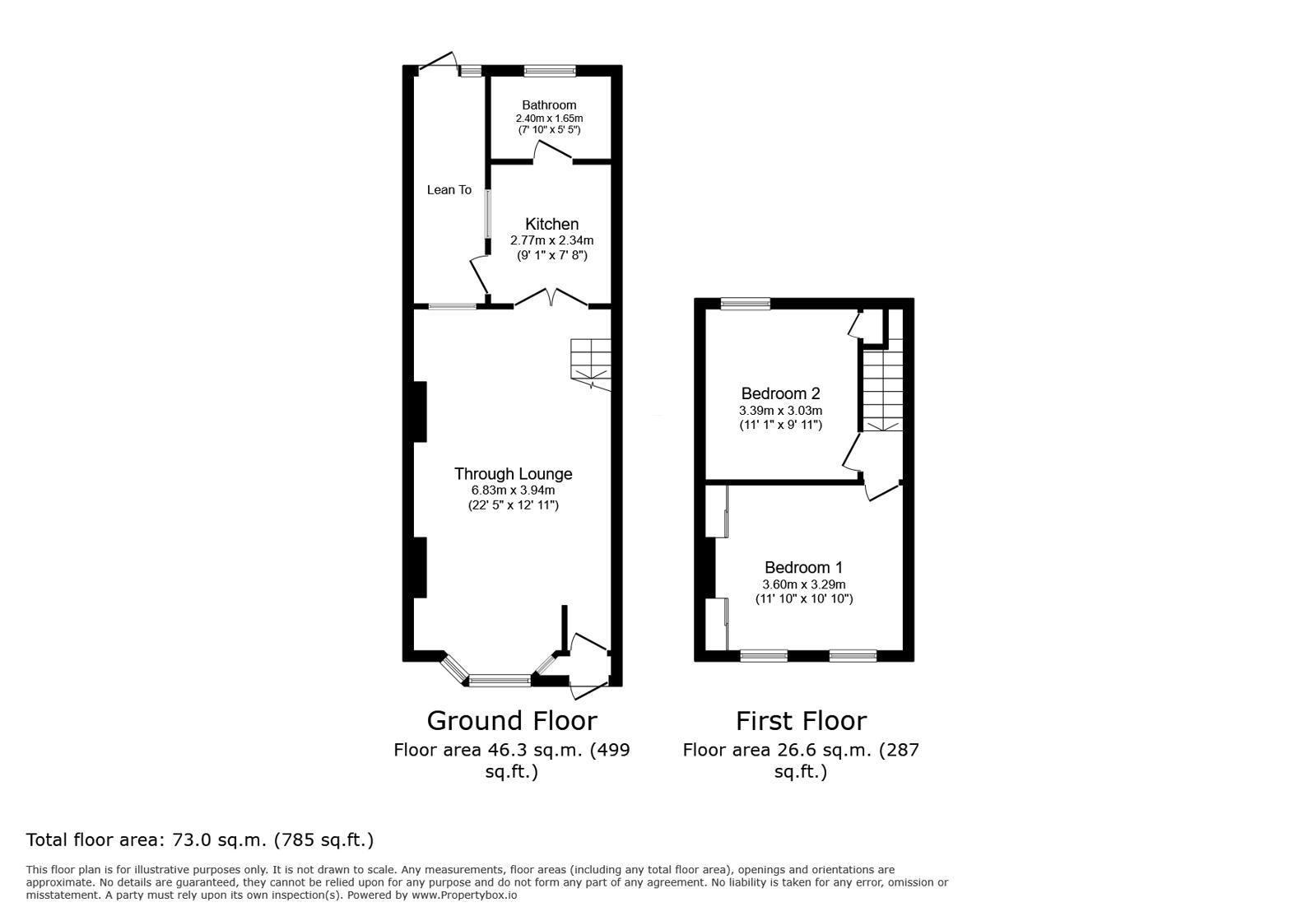 Floorplan of 2 bedroom Mid Terrace House for sale, Kingsland Road, London, E13