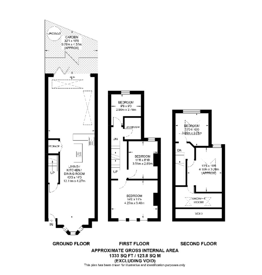 Floorplan of 5 bedroom Mid Terrace House for sale, Khartoum Road, London, E13