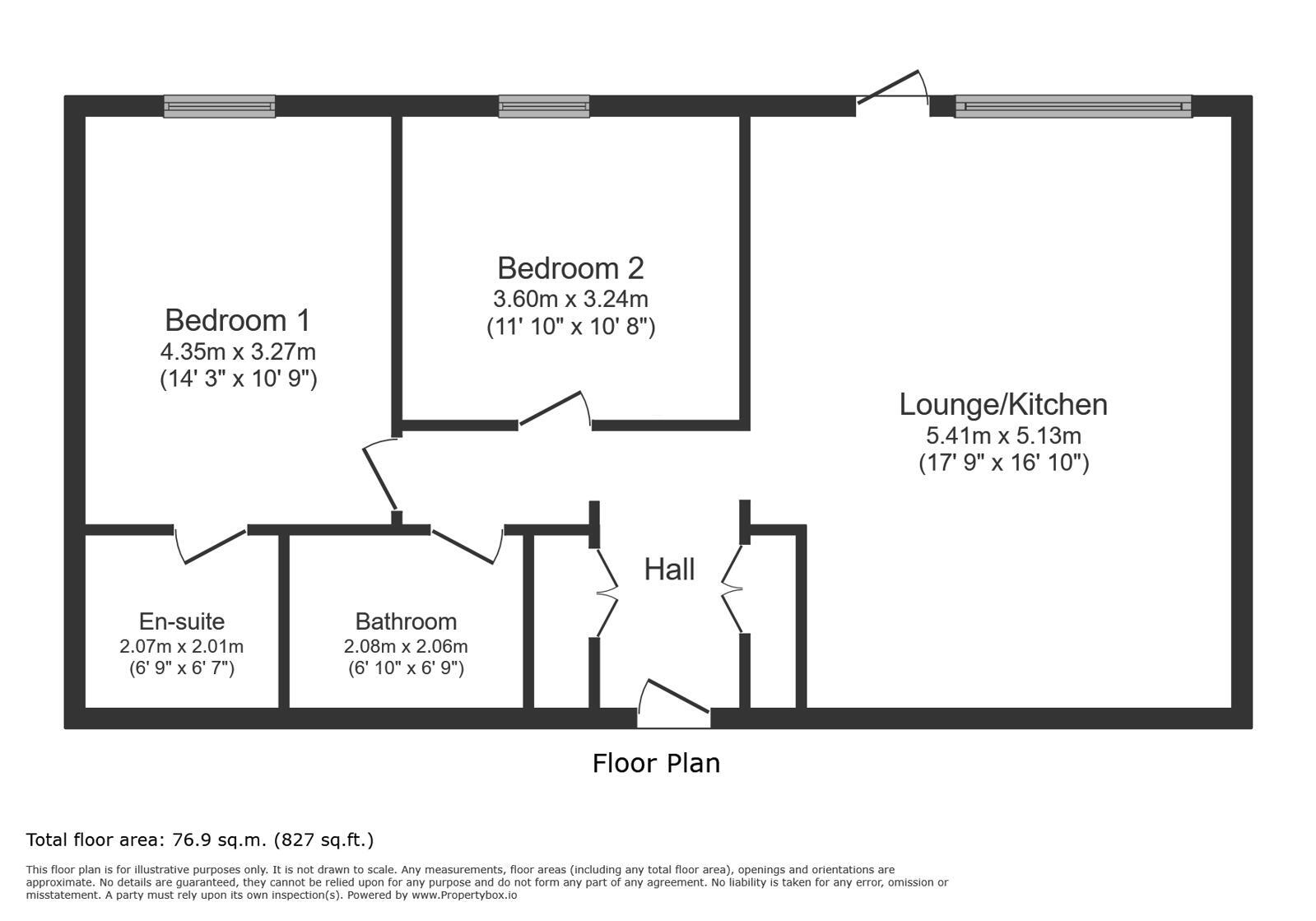 Floorplan of 2 bedroom Flat for sale, Minnie Baldock Street, London, E16