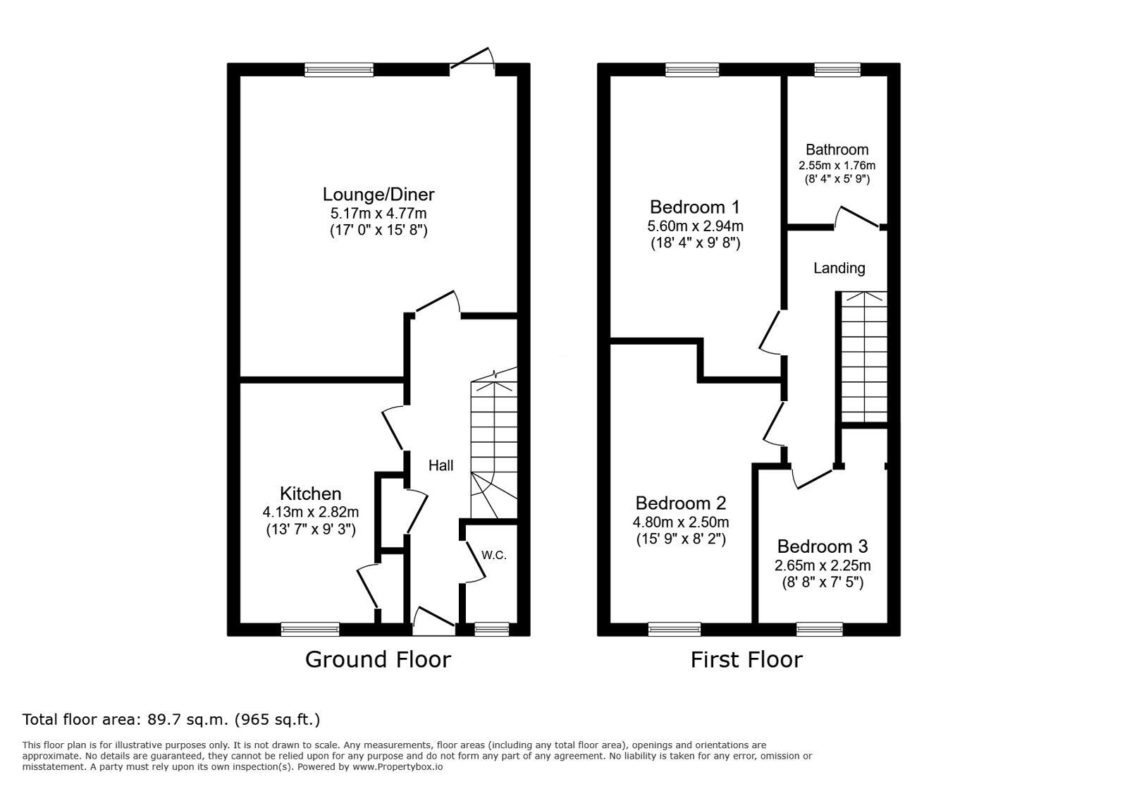 Floorplan of 3 bedroom Mid Terrace House for sale, Exning Road, London, E16