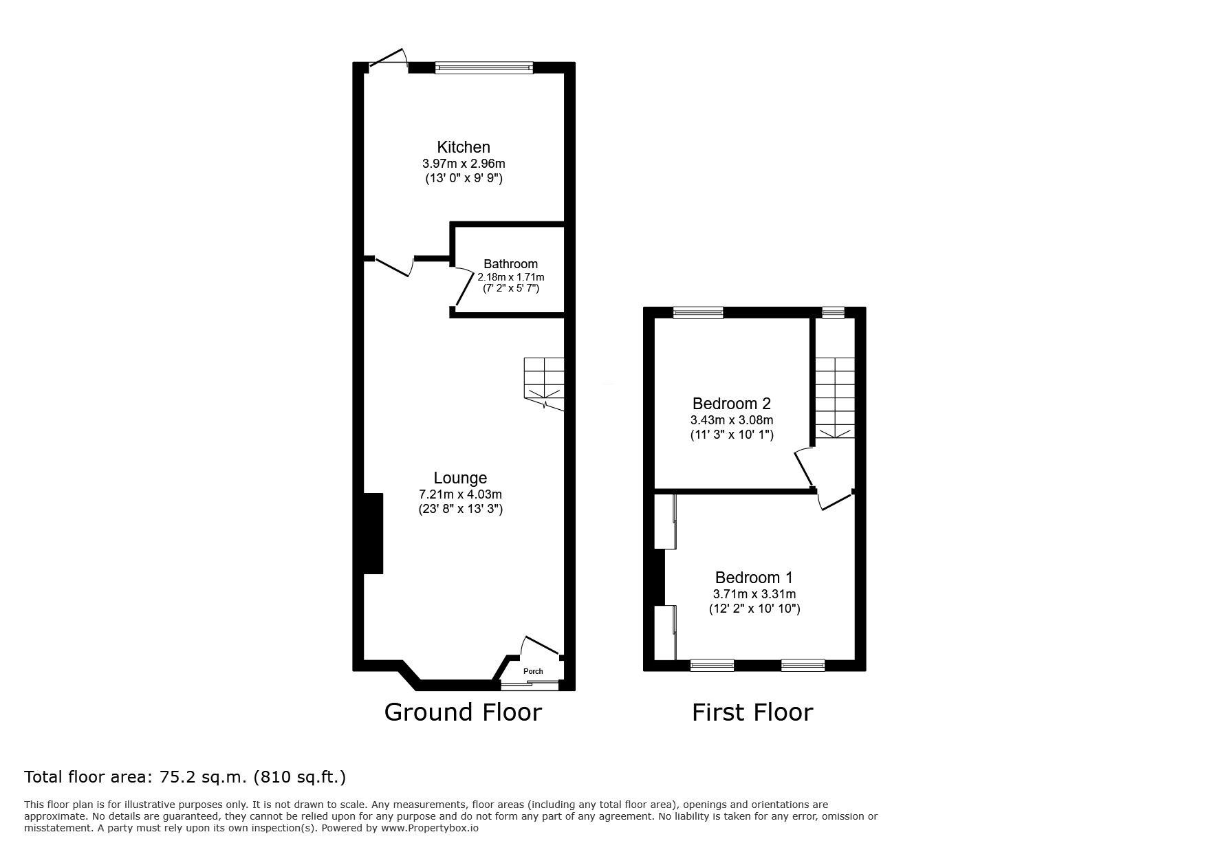 Floorplan of 2 bedroom Mid Terrace House for sale, Humberstone Road, London, E13