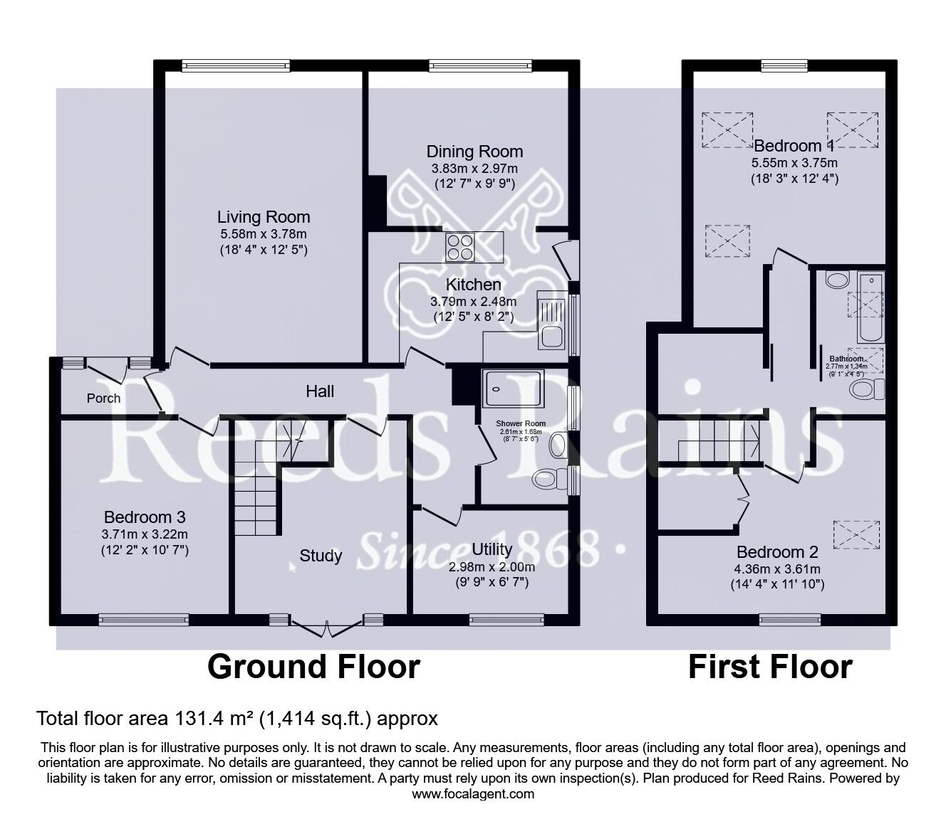 Floorplan of 4 bedroom Detached Bungalow for sale, Springfield Crescent, Kirk Smeaton, Pontefract, WF8