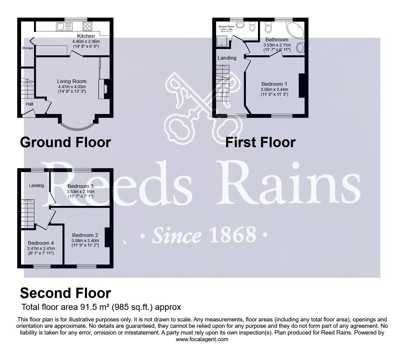4 bedroom Mid Terrace Property for sale, Carleton Road, Pontefract, WF8 £165,000