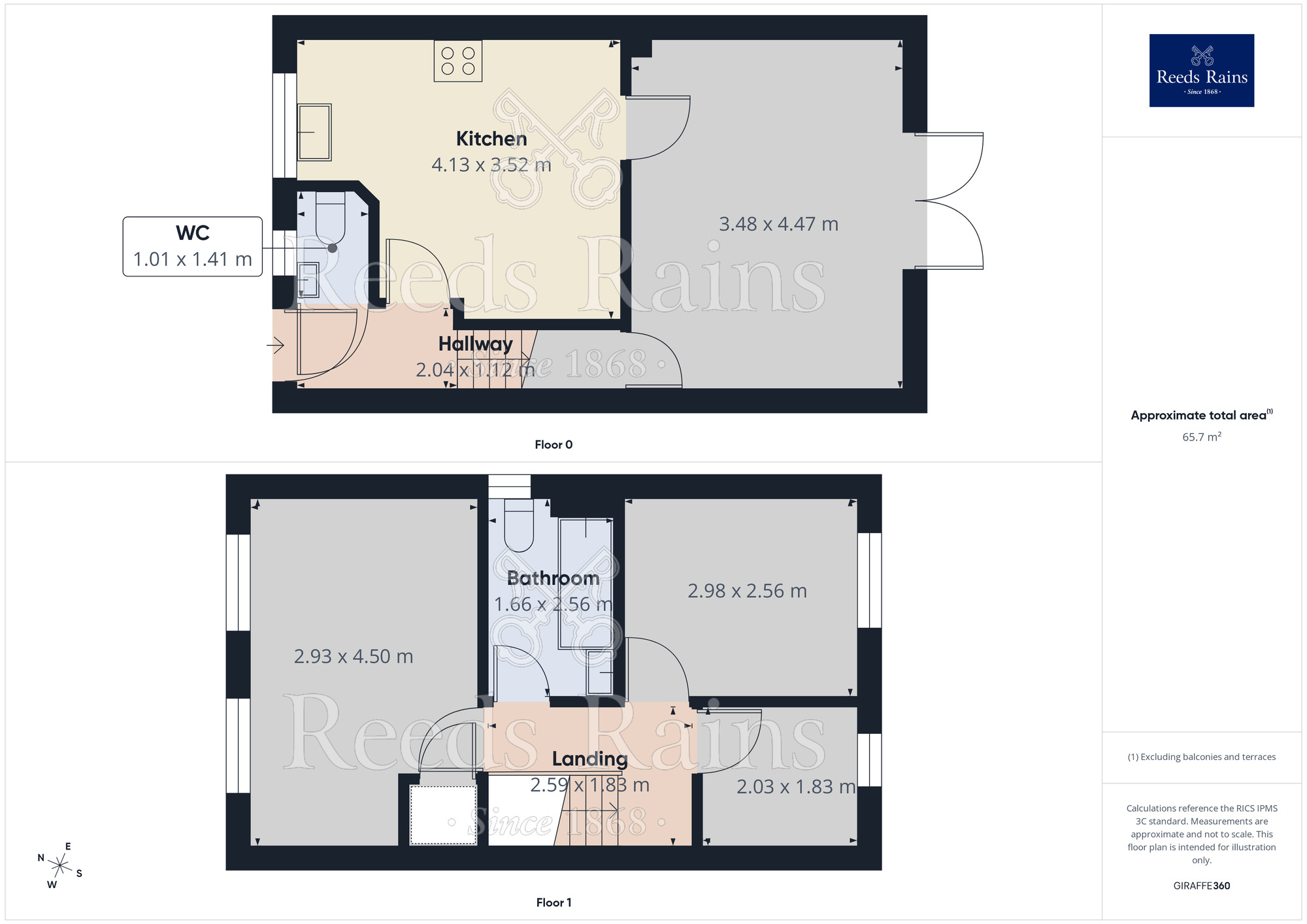 Floorplan of 3 bedroom Semi Detached House to rent, Miners Lane, Hemsworth, West Yorkshire, WF9