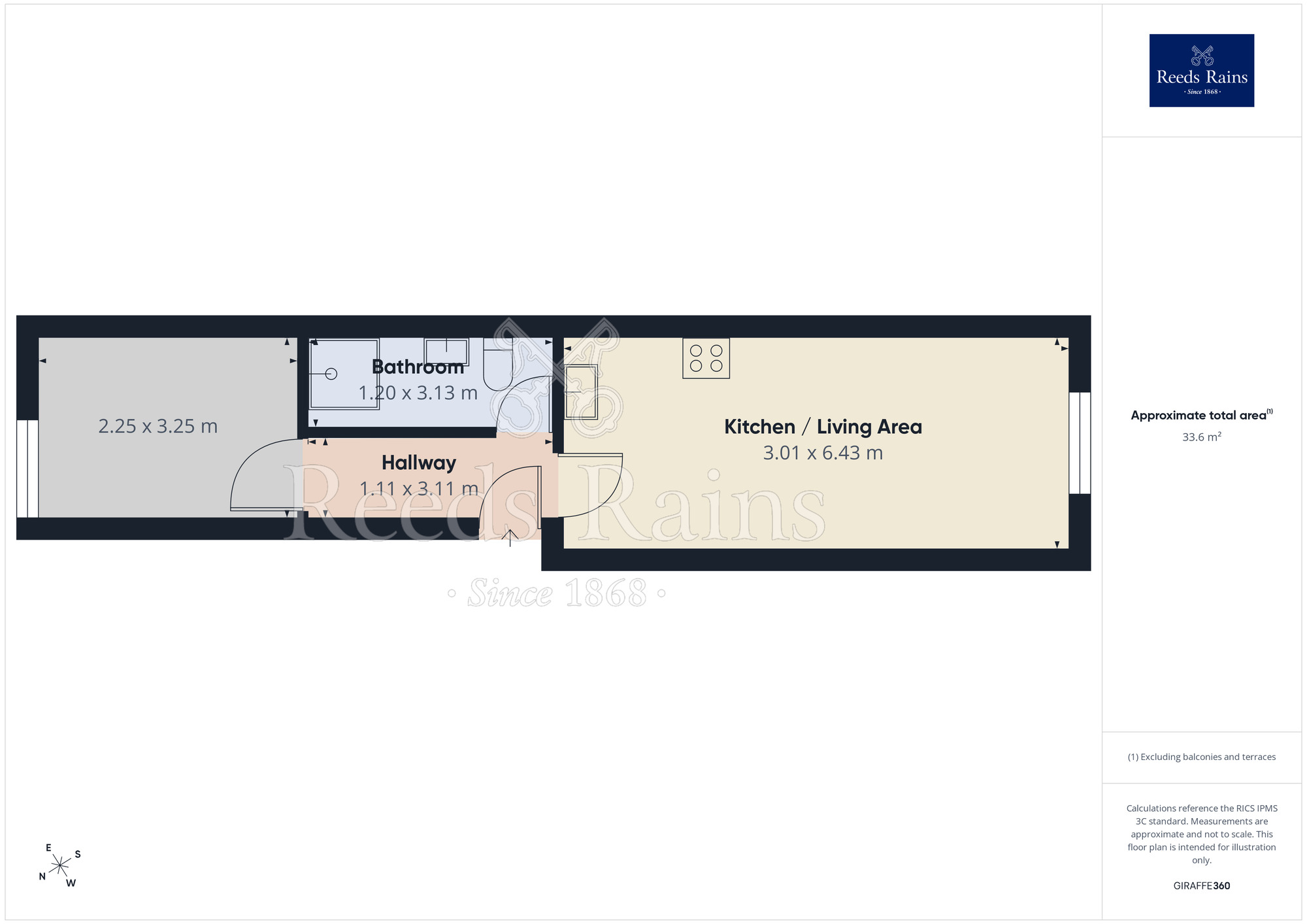 Floorplan of 1 bedroom Flat to rent, Gillygate, Pontefract, Wakefield, WF8