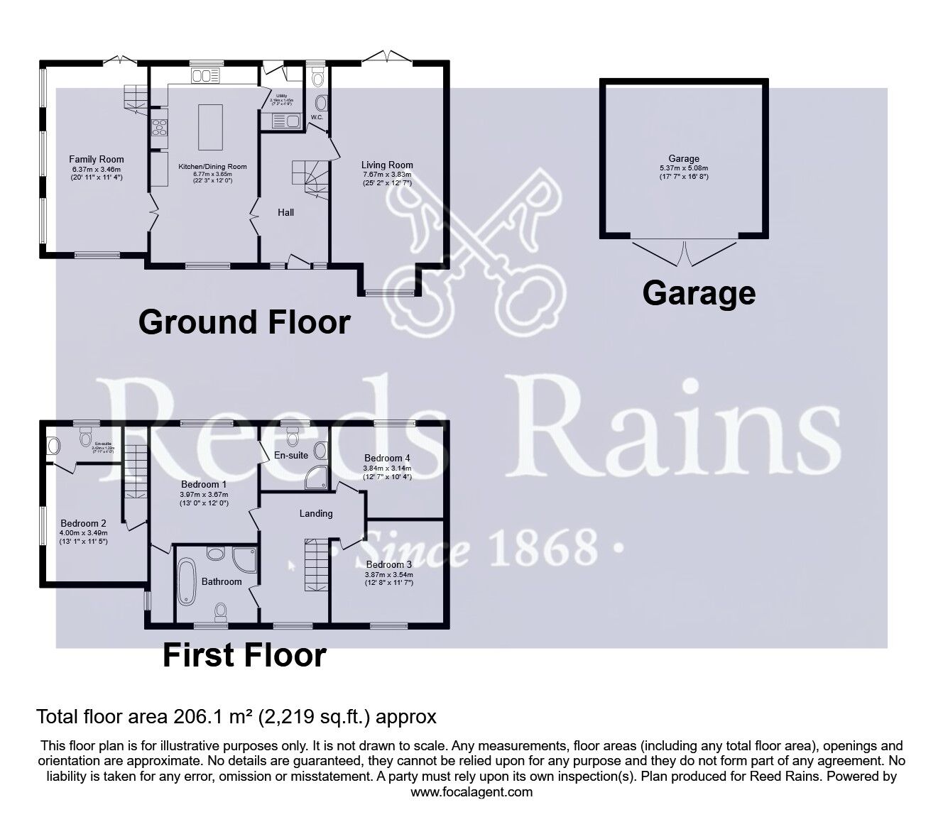 Floorplan of 4 bedroom Detached House for sale, Orchard View, Darrington, West Yorkshire, WF8