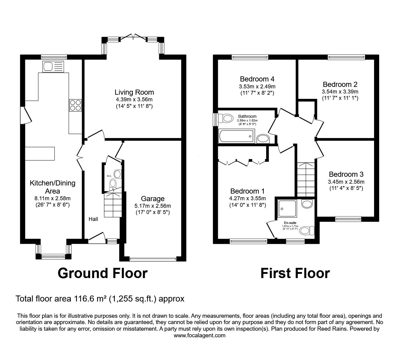 Floorplan of 4 bedroom Detached House for sale, Linton Rise, Normanton, West Yorkshire, WF6