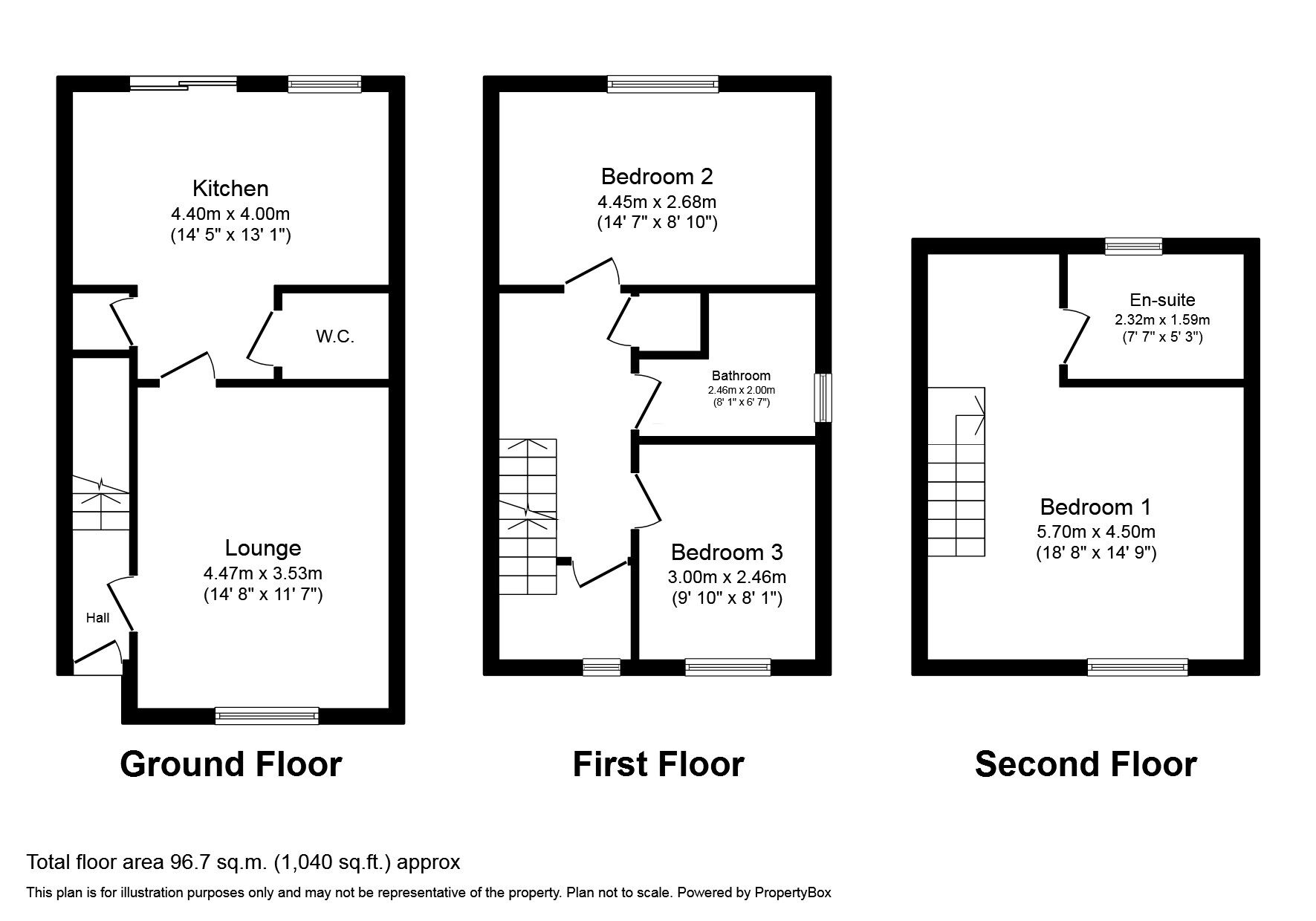 Floorplan of 3 bedroom Semi Detached House for sale, Sandygate Lane, Hemsworth, Pontefract, WF9