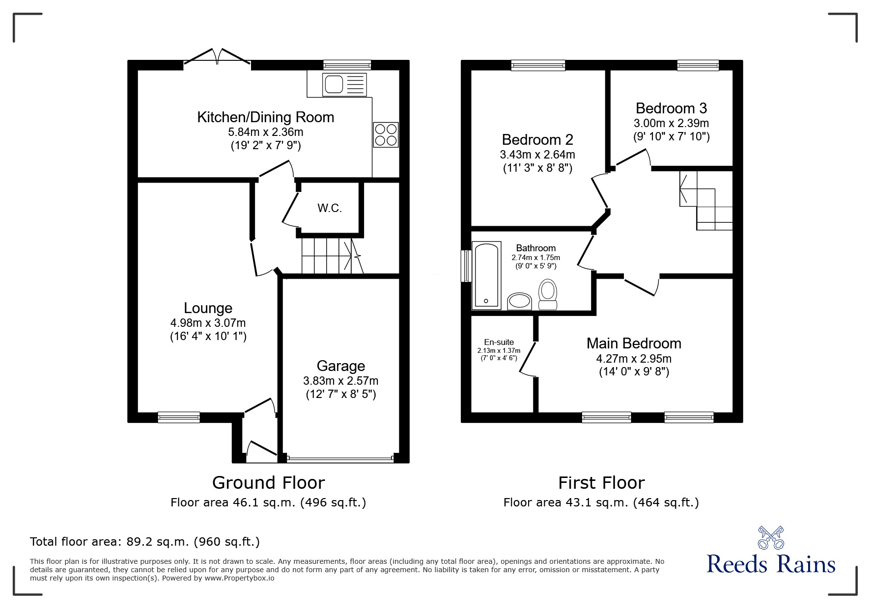 Floorplan of 3 bedroom Detached House for sale, Buttercup Court, South Kirkby, West Yorkshire, WF9
