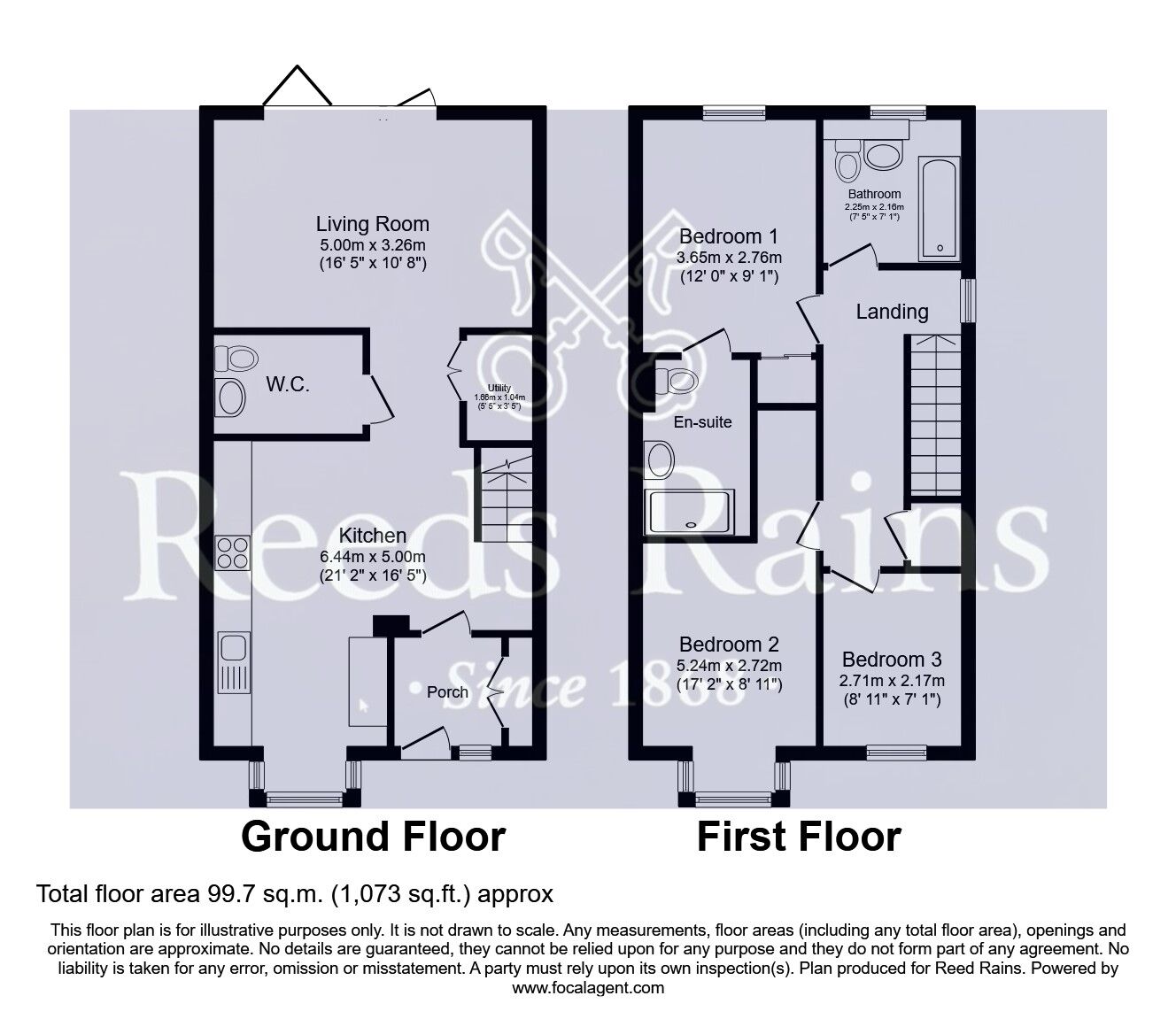 Floorplan of 3 bedroom Semi Detached House for sale, Conqueror Way, Pontefract, West Yorkshire, WF8