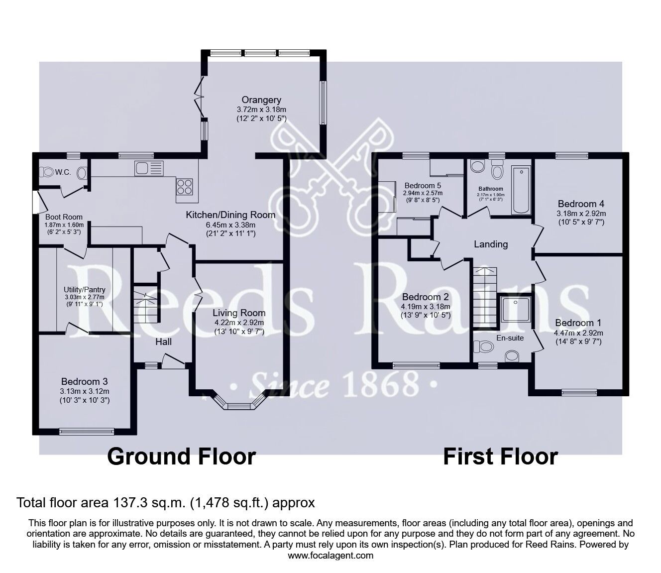 Floorplan of 4 bedroom Detached House for sale, Hawthorne Grange, Pontefract, West Yorkshire, WF8