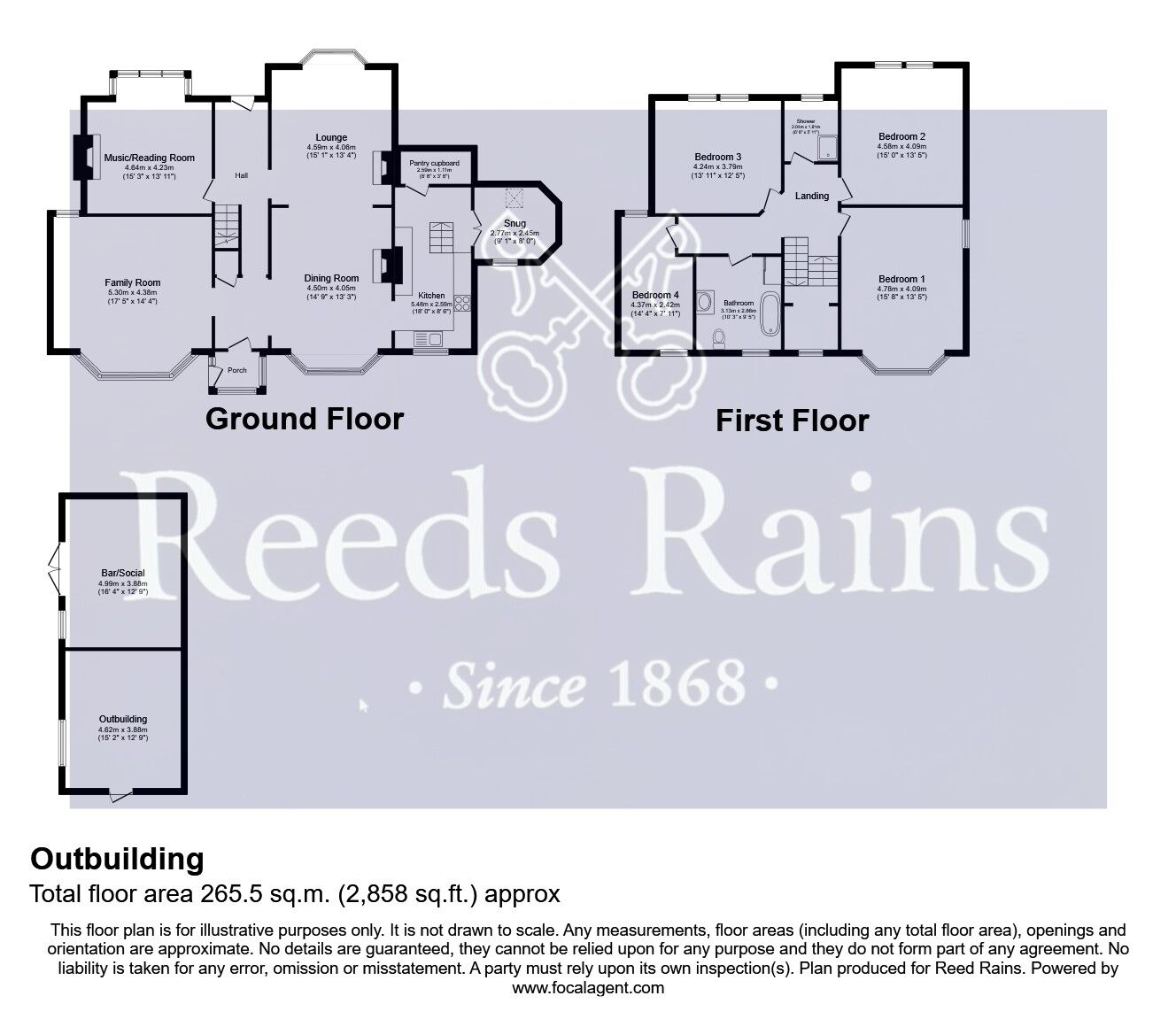 Floorplan of 4 bedroom Detached House for sale, Ferrybridge Road, Knottingley, West Yorkshire, WF11