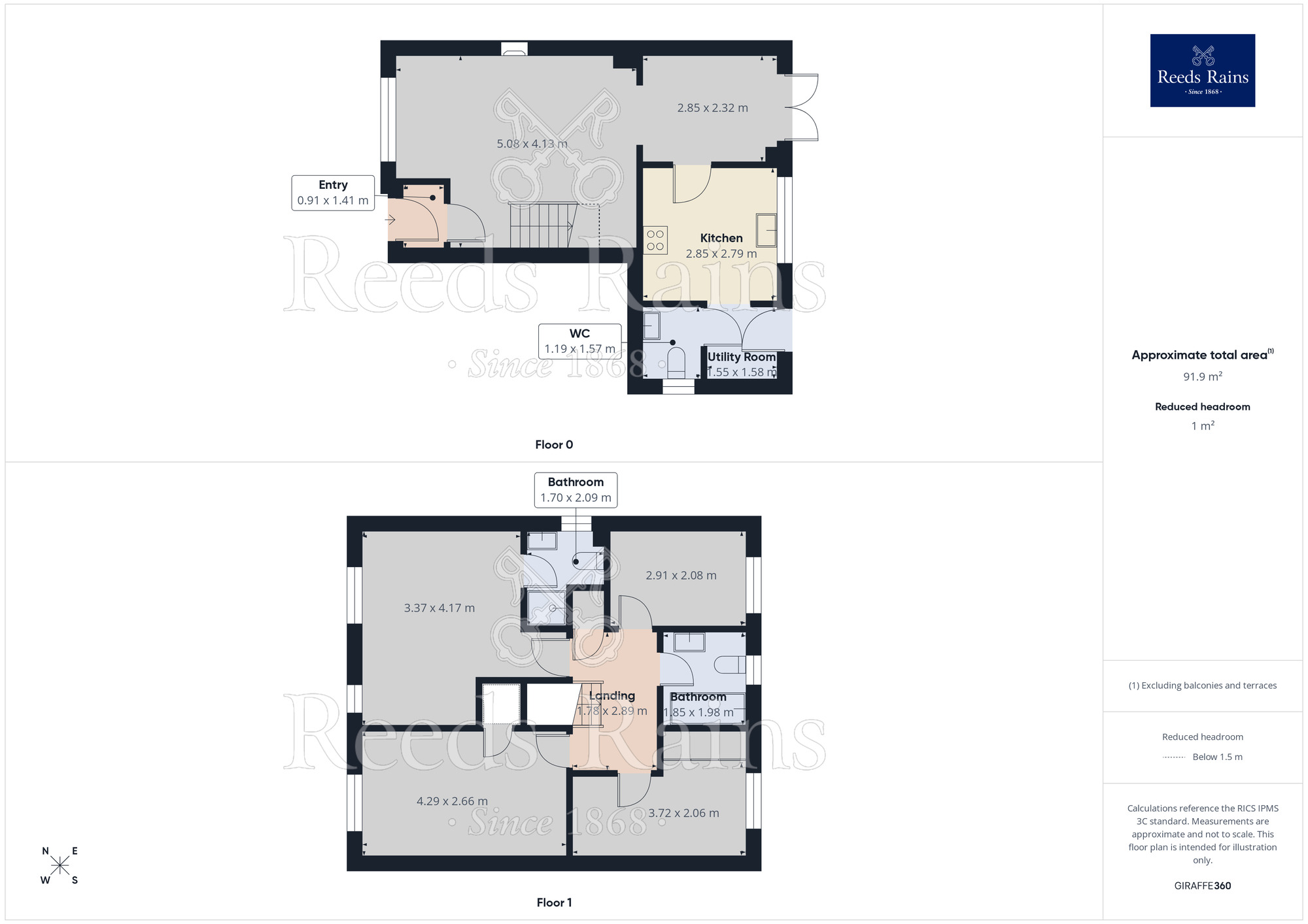 Floorplan of 4 bedroom Detached House for sale, Caddon Avenue, South Elmsall, West Yorkshire, WF9
