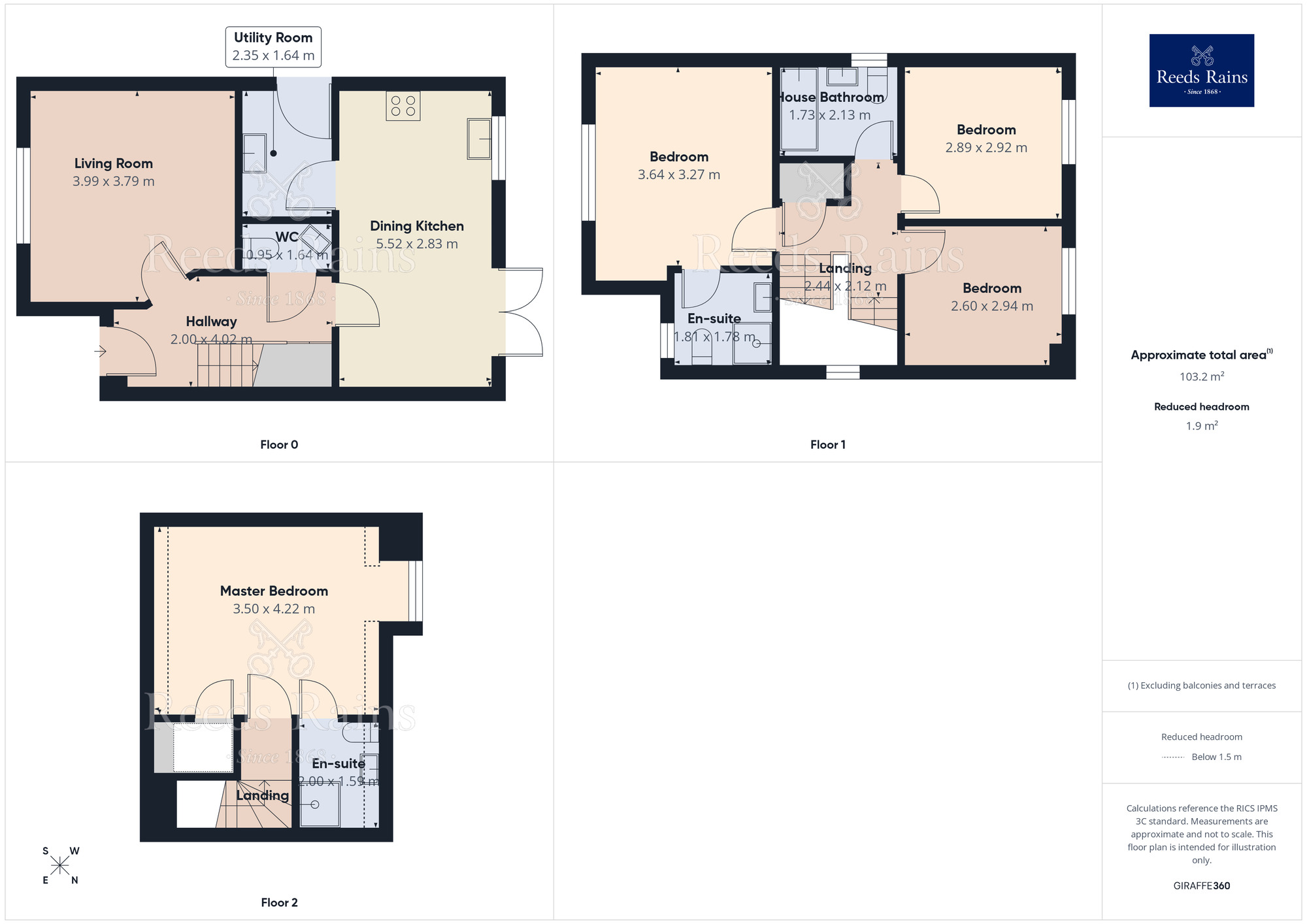 Floorplan of 4 bedroom Detached House for sale, Holme Farm Way, Pontefract, West Yorkshire, WF8