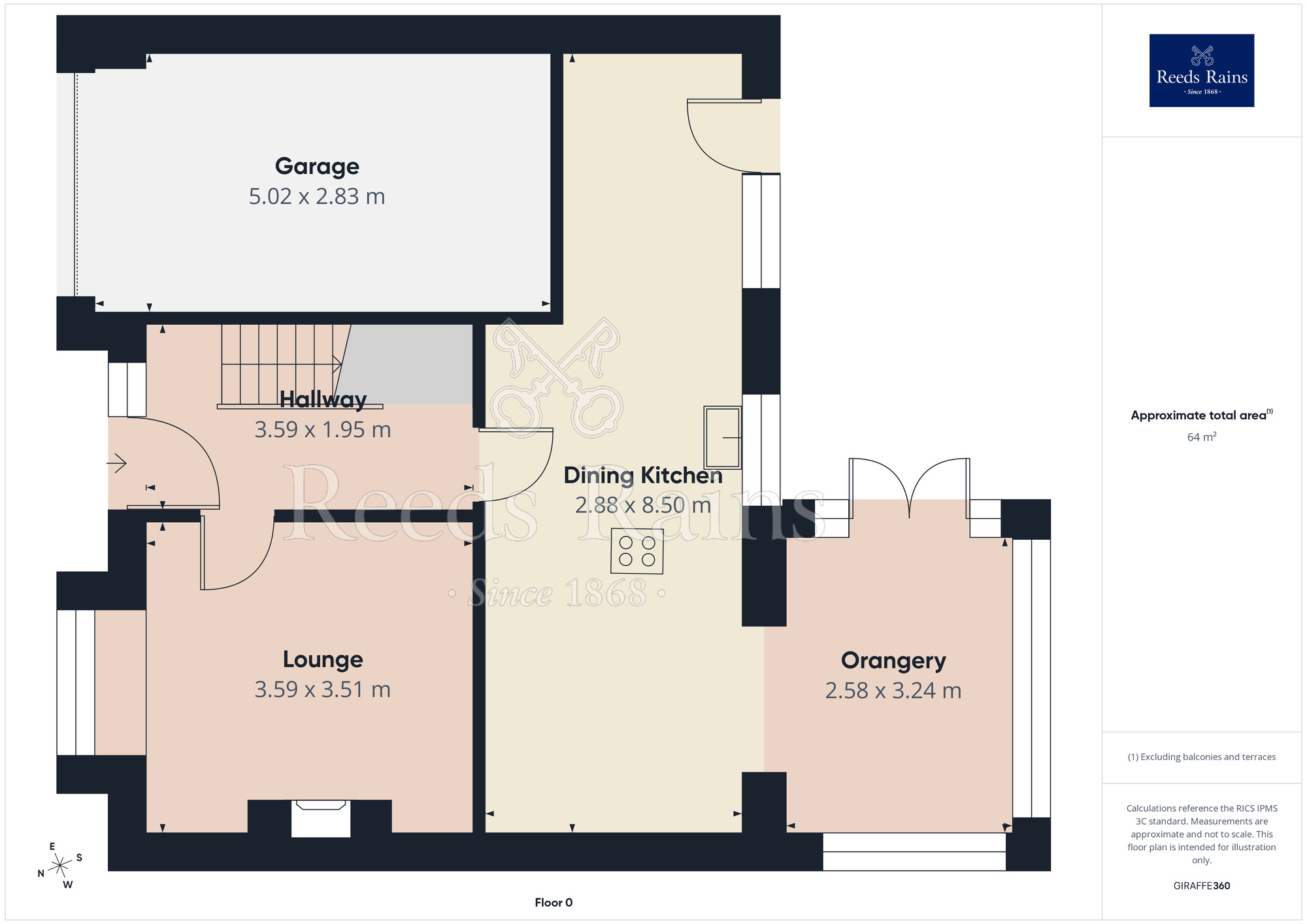 Floorplan of 4 bedroom Detached House for sale, West Ings Way, Knottingley, West Yorkshire, WF11