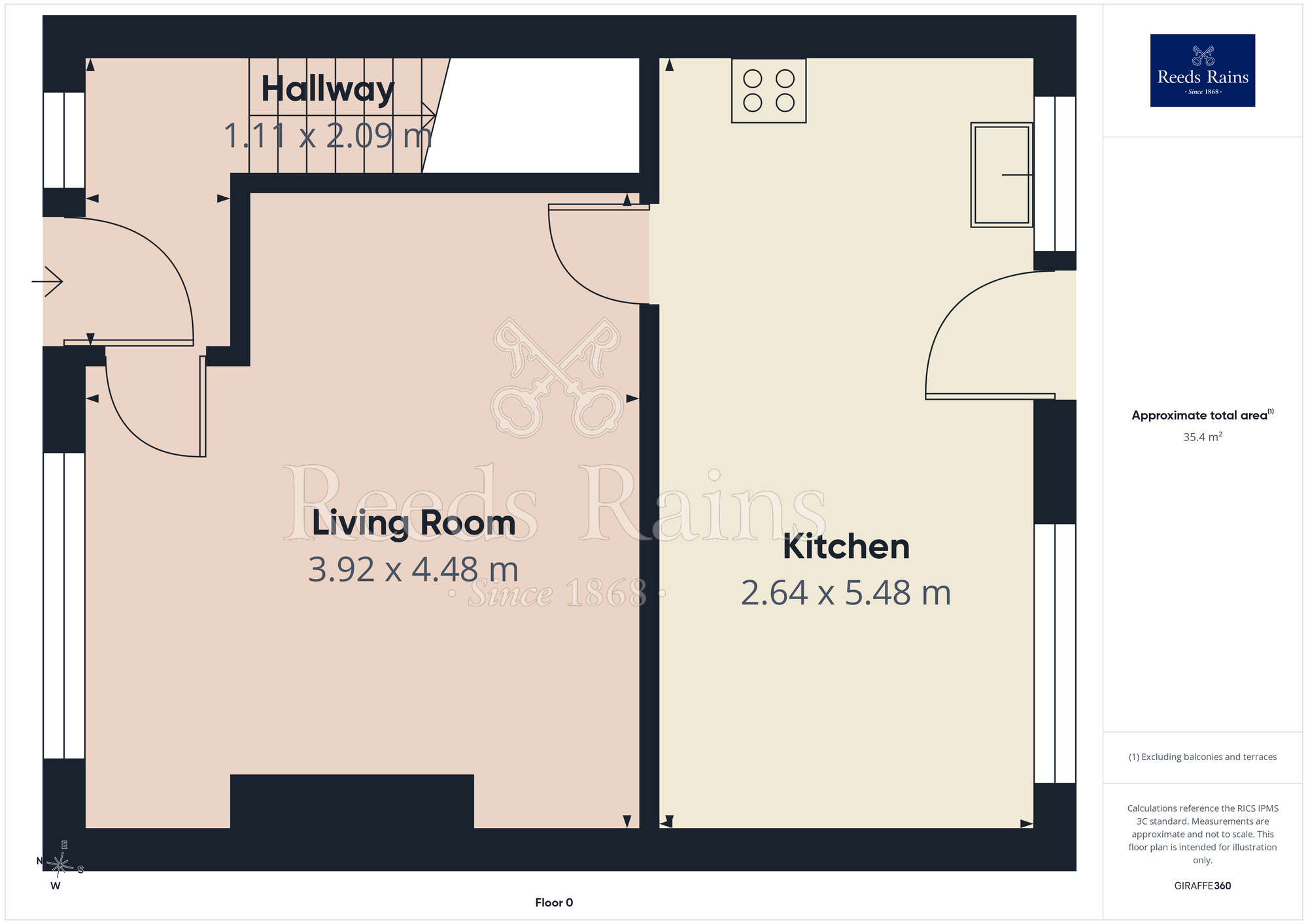 Floorplan of 3 bedroom Semi Detached House for sale, Eastfield Drive, Pontefract, West Yorkshire, WF8