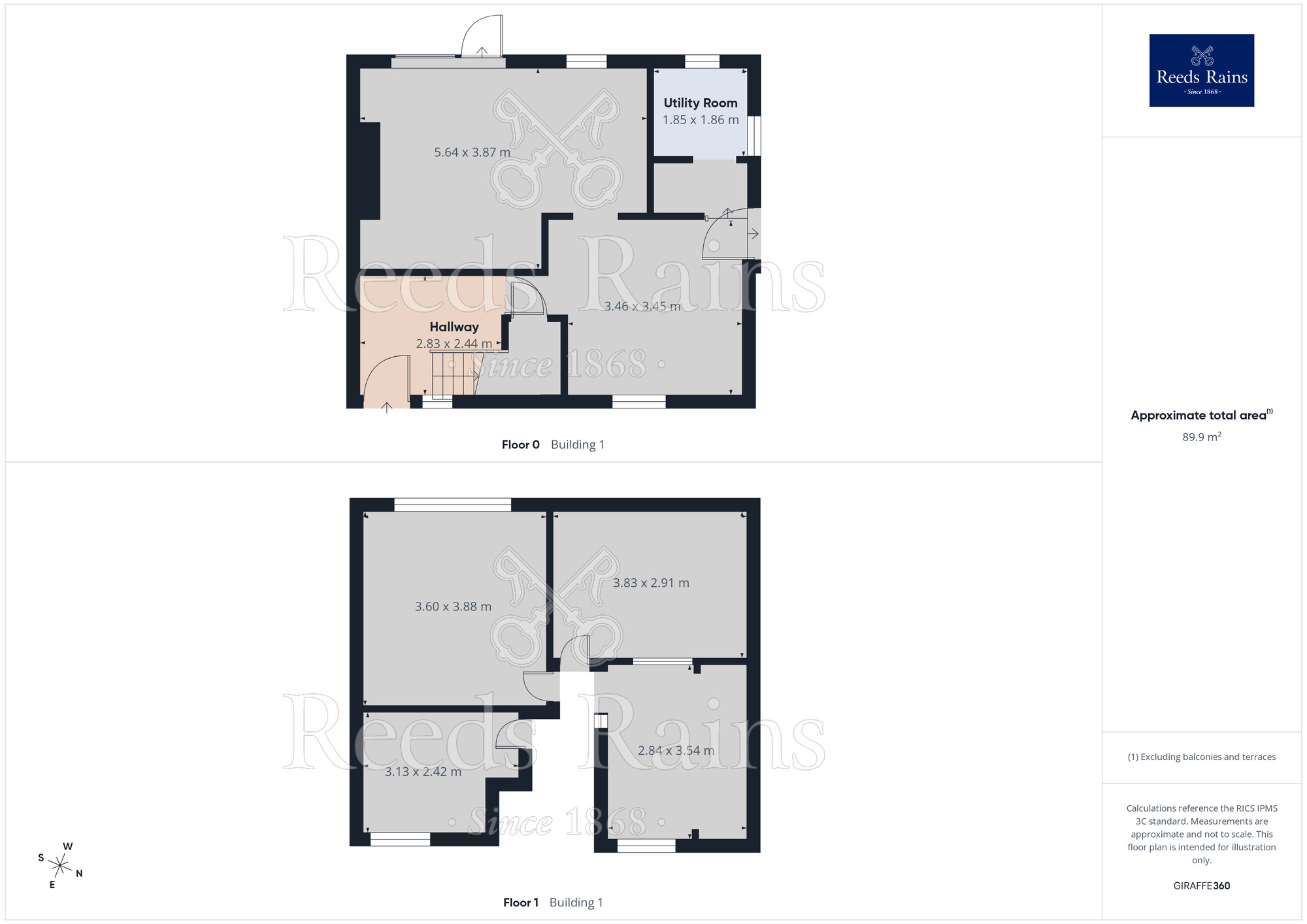 Floorplan of 3 bedroom Semi Detached House for sale, Rookhill Road, Pontefract, West Yorkshire, WF8