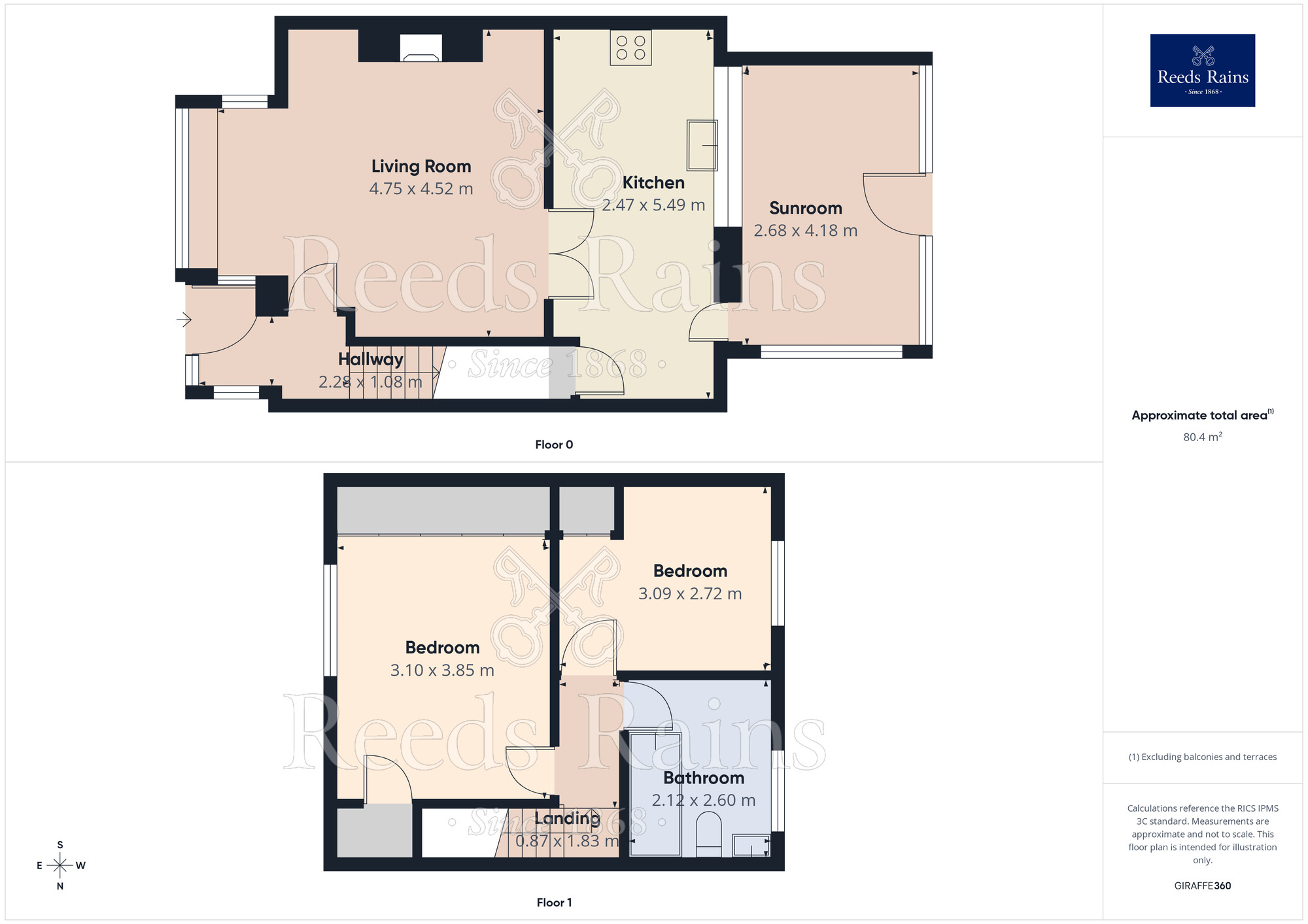 Floorplan of 2 bedroom Mid Terrace House for sale, School Street, Upton, WF9