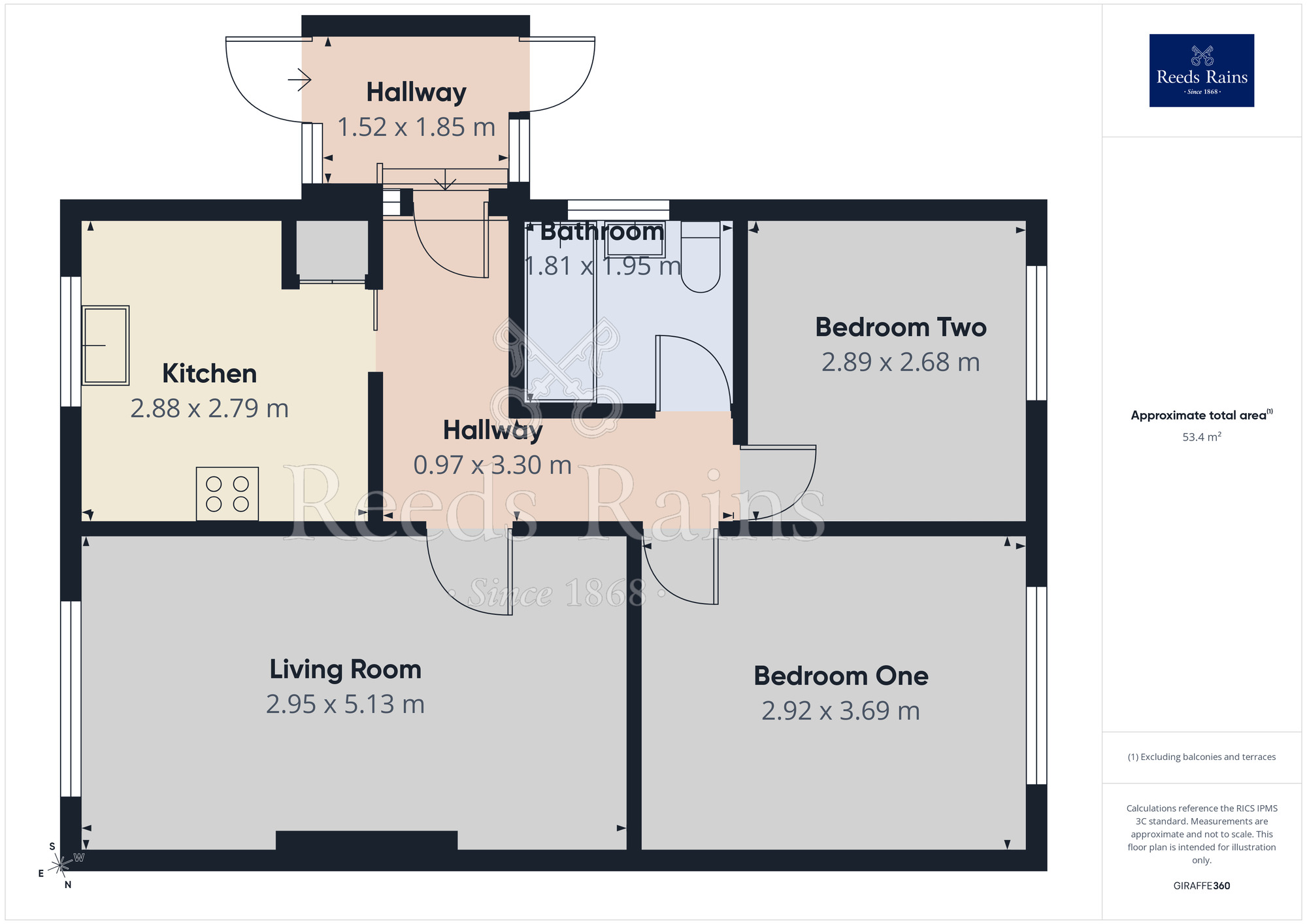 Floorplan of 2 bedroom Semi Detached Bungalow for sale, Nunns Lane, Featherstone, West Yorkshire, WF7