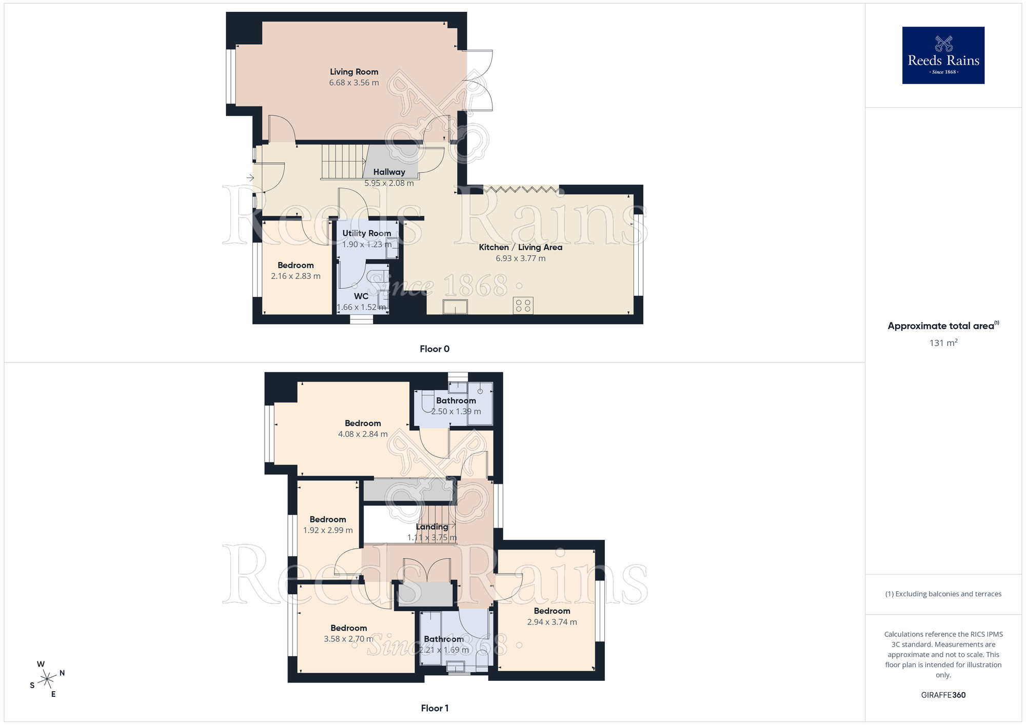 Floorplan of 4 bedroom Detached House for sale, Princes Drive, Pontefract, West Yorkshire, WF8