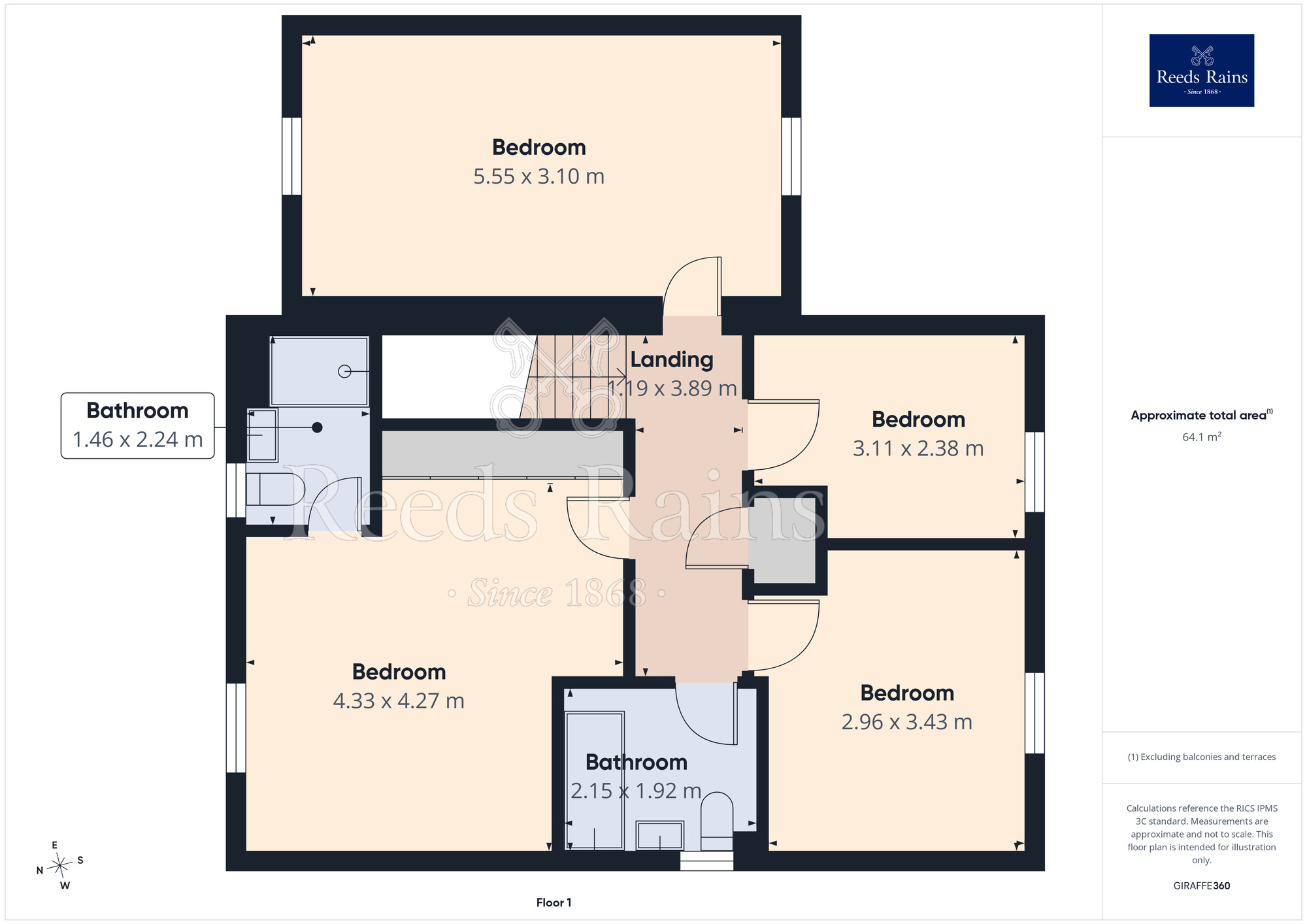 Floorplan of 4 bedroom Detached House for sale, Sorrel Court, Pontefract, West Yorkshire, WF8