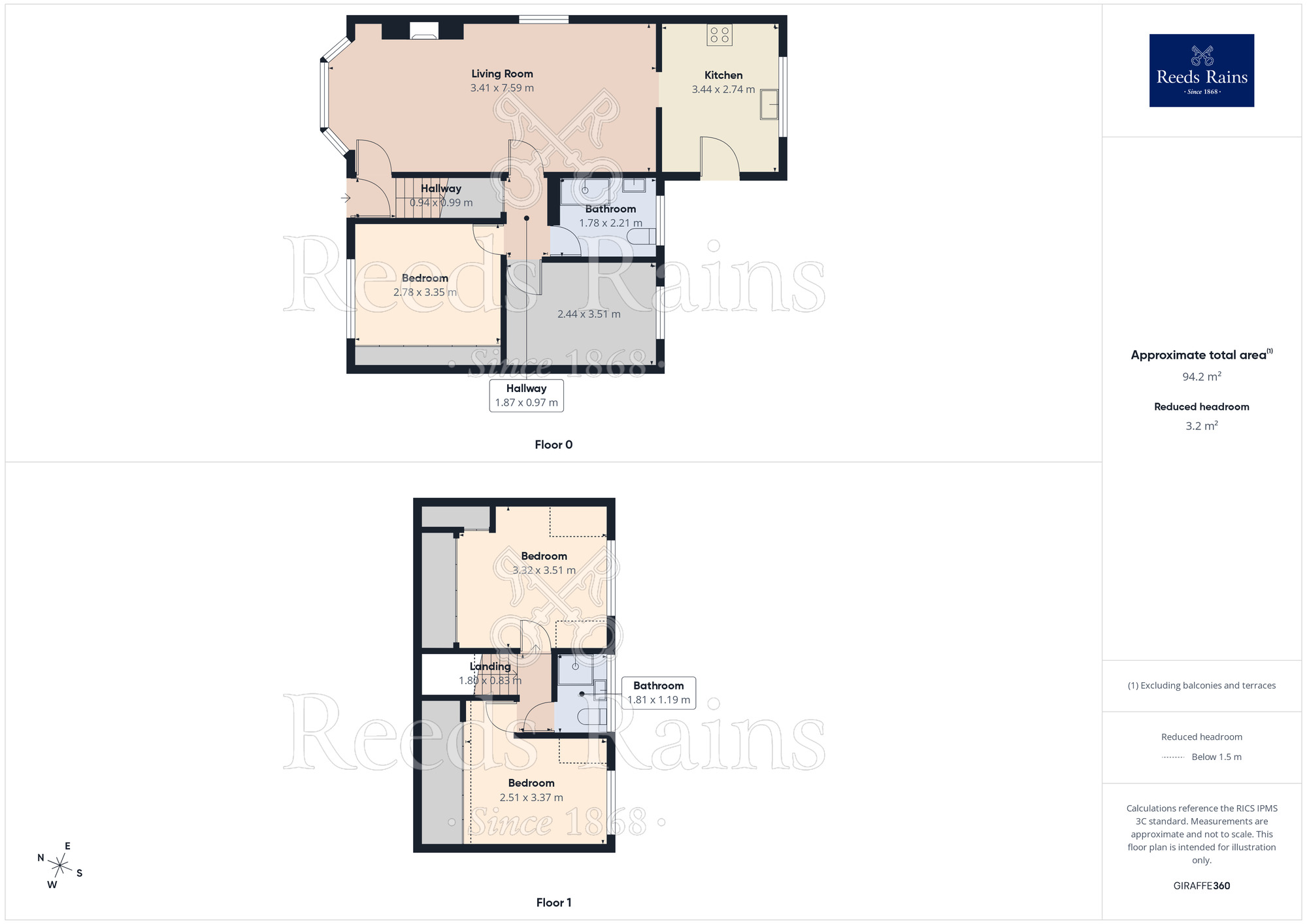 Floorplan of 4 bedroom Detached Bungalow for sale, Holywell Lane, Castleford, West Yorkshire, WF10