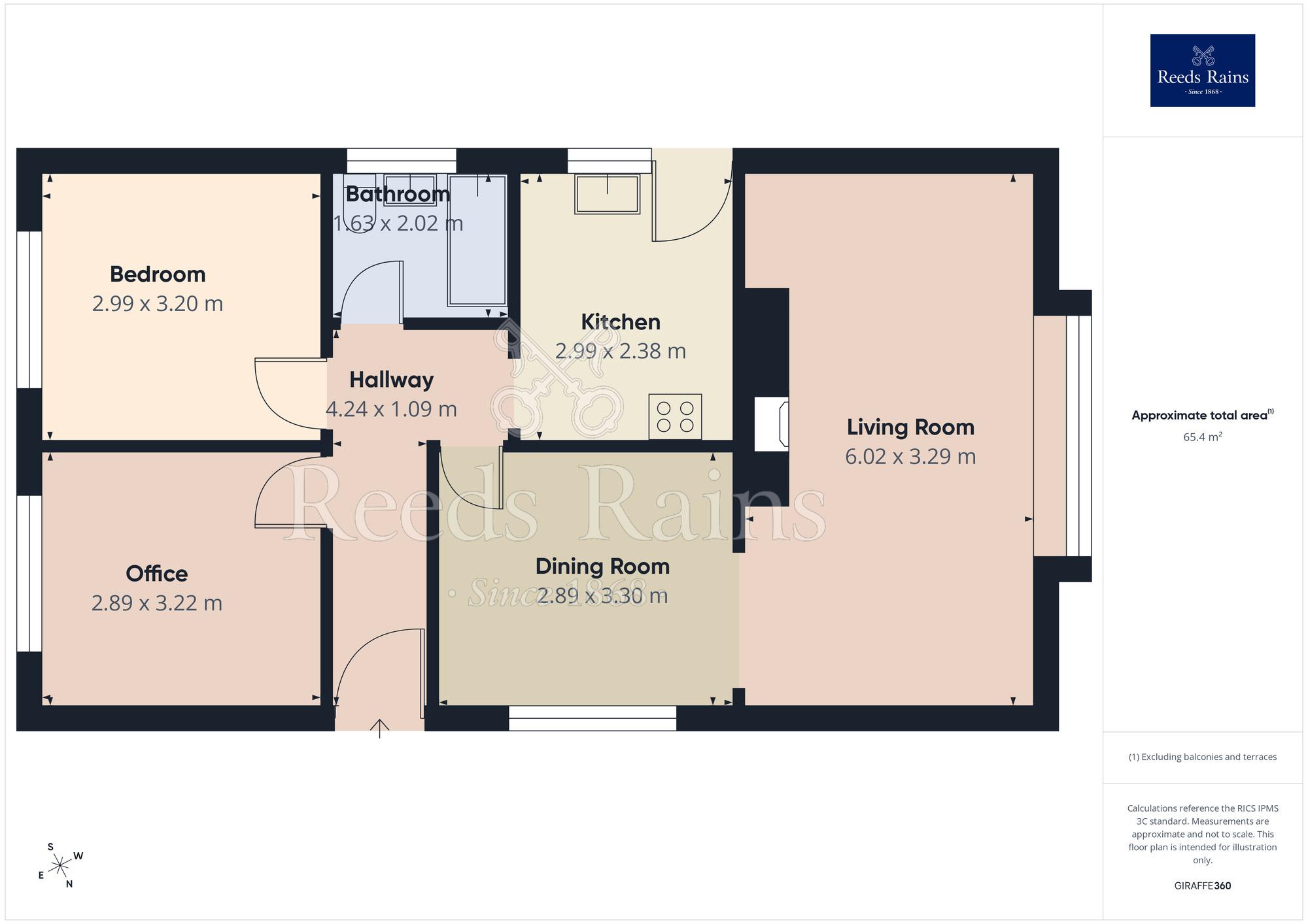 Floorplan of 2 bedroom Detached Bungalow for sale, Katrina Grove, Featherstone, West Yorkshire, WF7