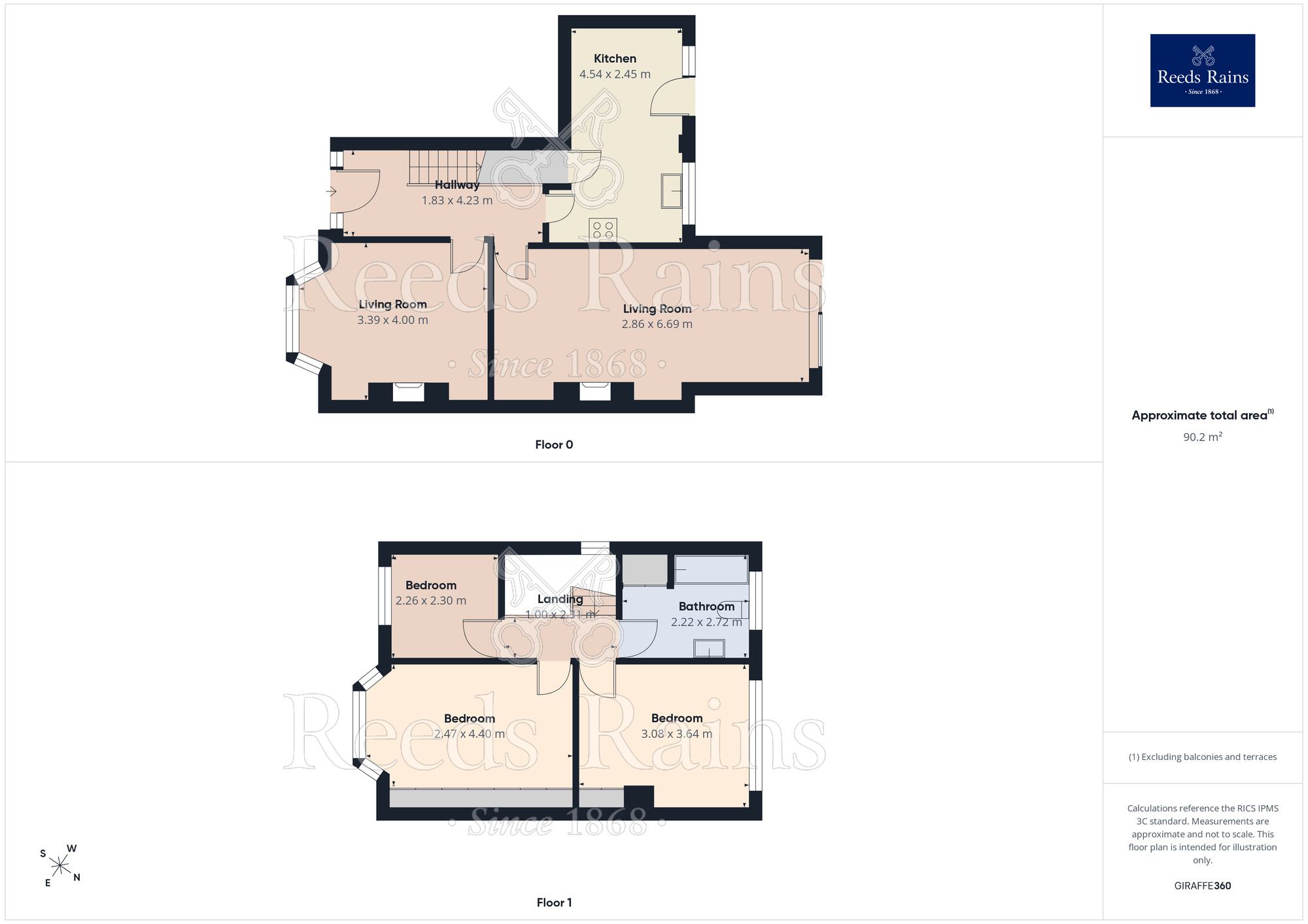 Floorplan of 3 bedroom Semi Detached House for sale, Highfield Road, Pontefract, West Yorkshire, WF8